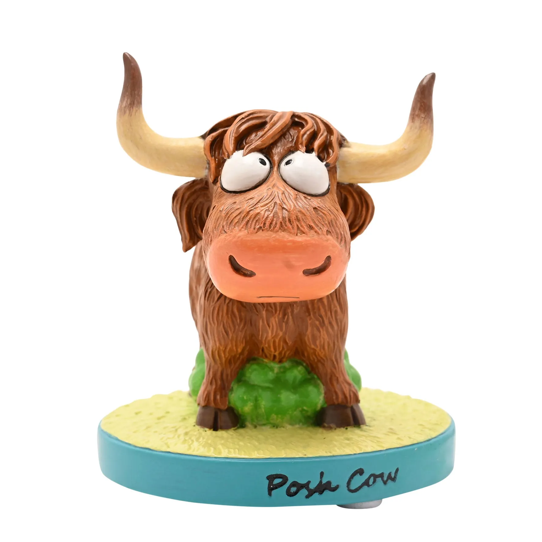 The Funny Farm Highland Cow Posh Cow Figurine - Brown product