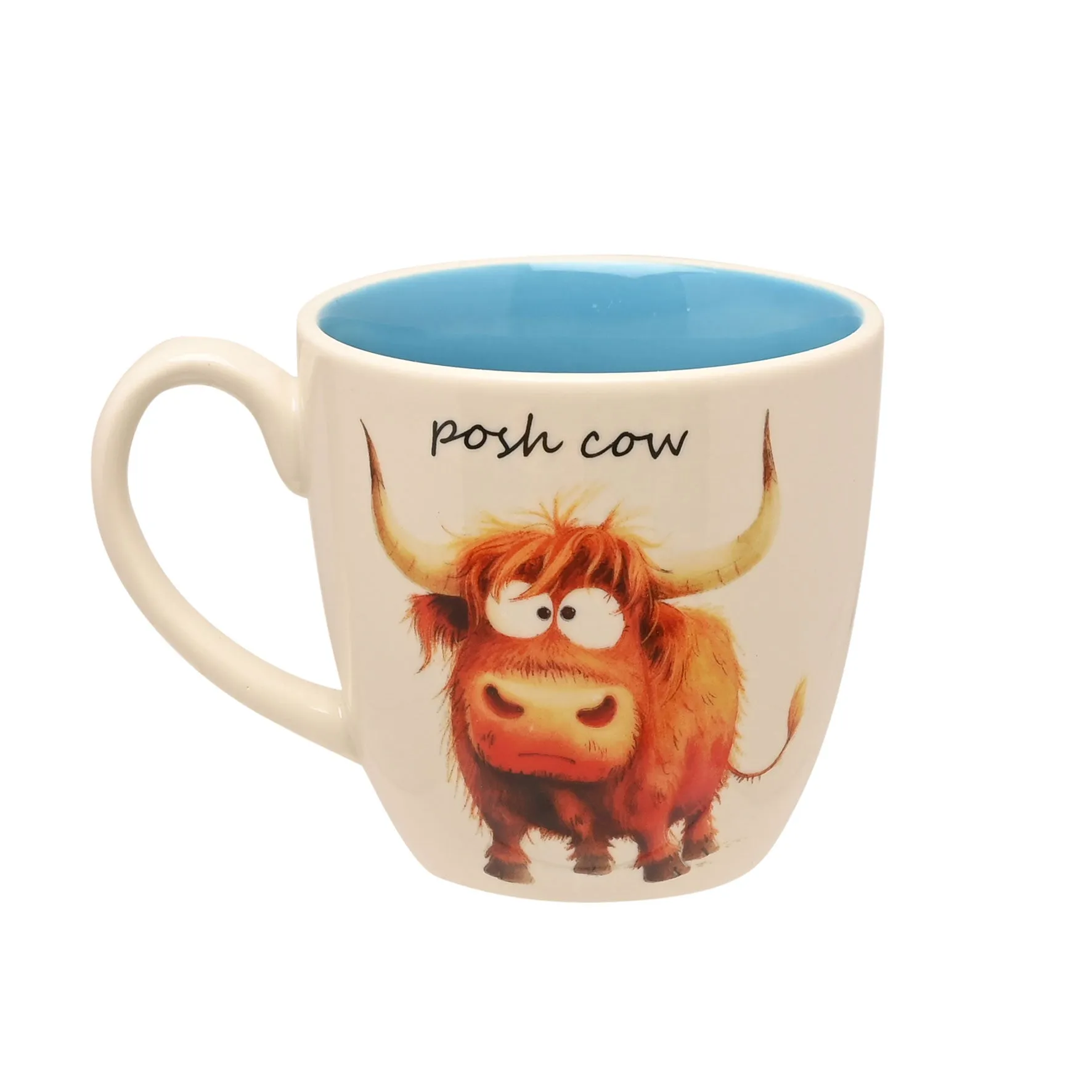 The Funny Farm Posh Cow Mug - White product