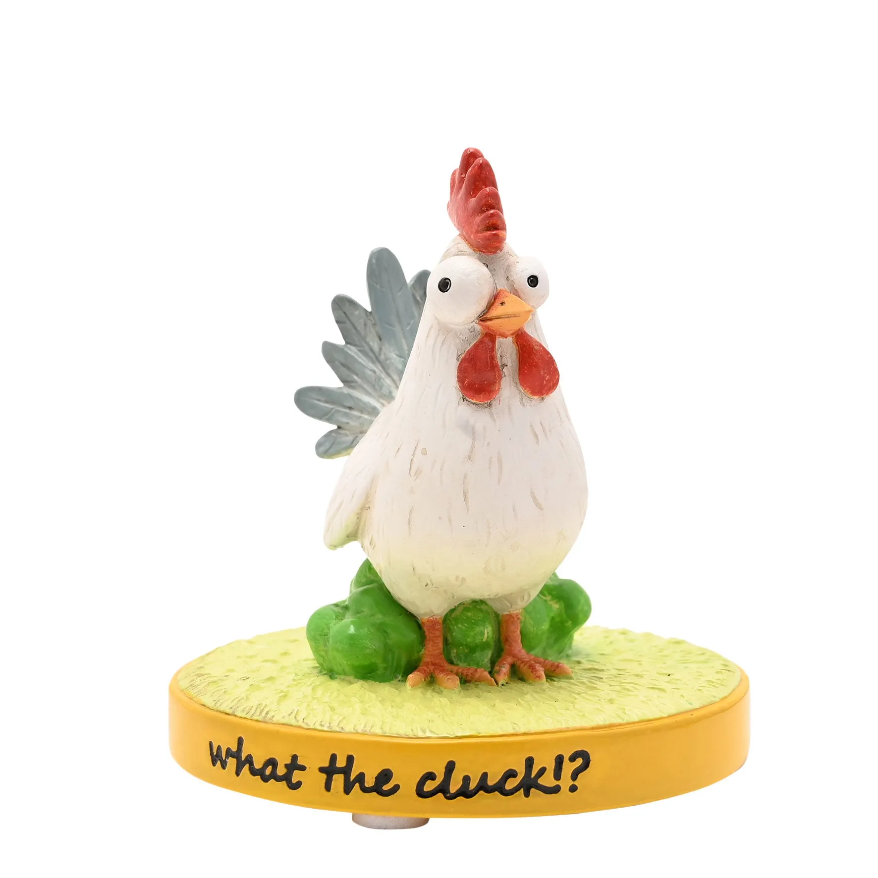 The Funny Farm What The Cluck Chicken Figurine - White product