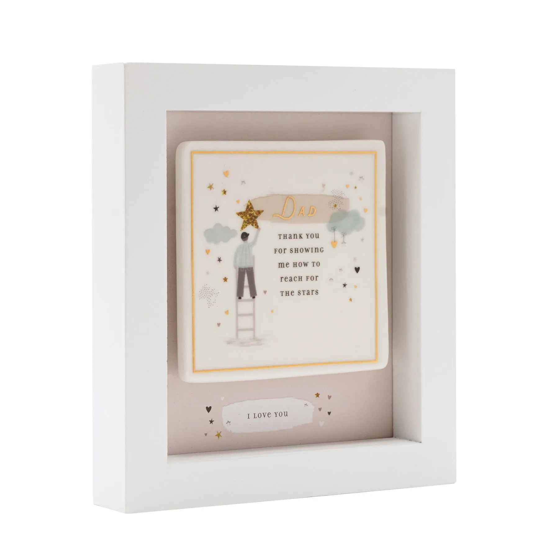 The Little Things Dad Boxed Plaque - White, MDF product