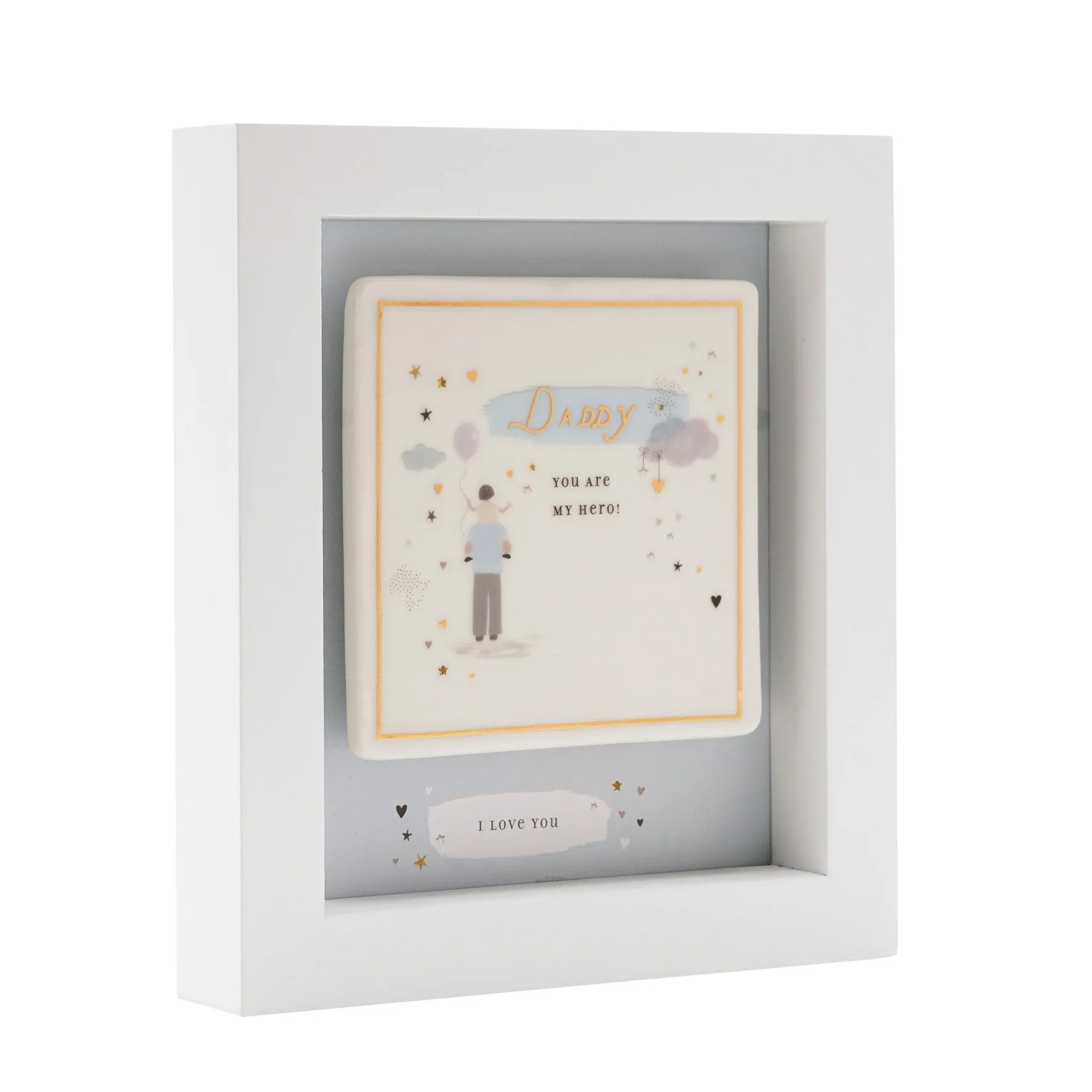 The Little Things Daddy Boxed Plaque - White, MDF product