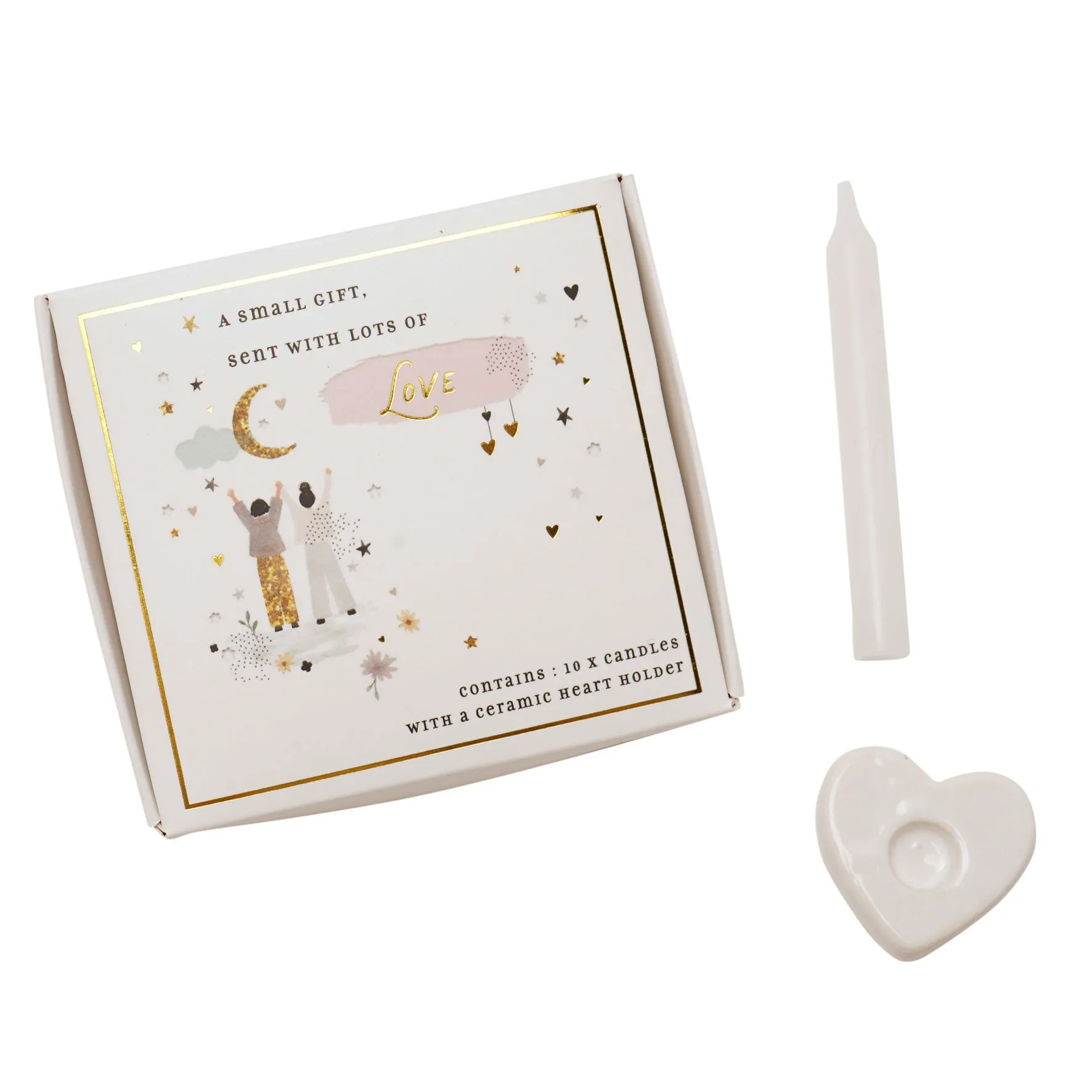 The Little Things Love Set of Mini Candles - White alternate view