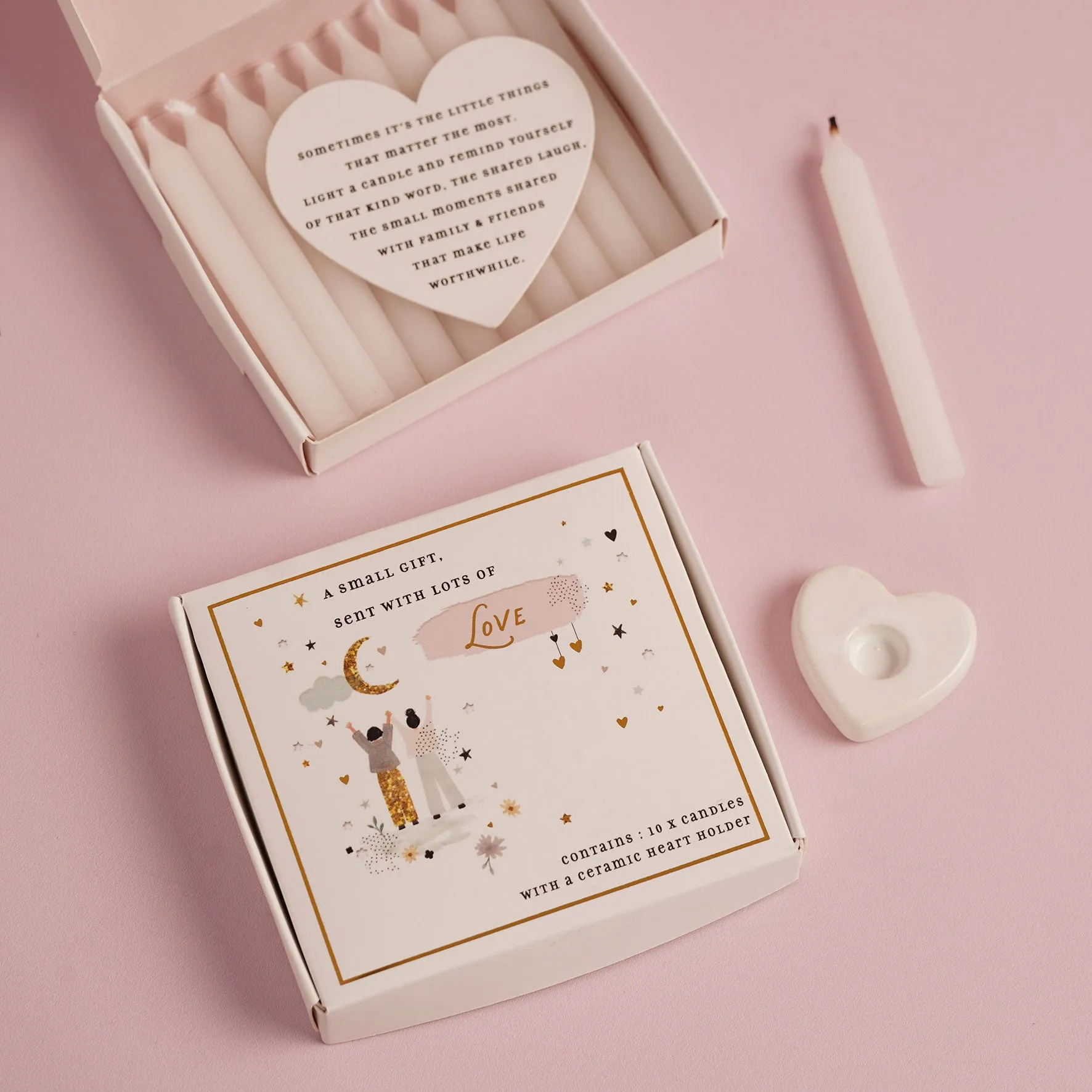 The Little Things Love Set of Mini Candles - White product