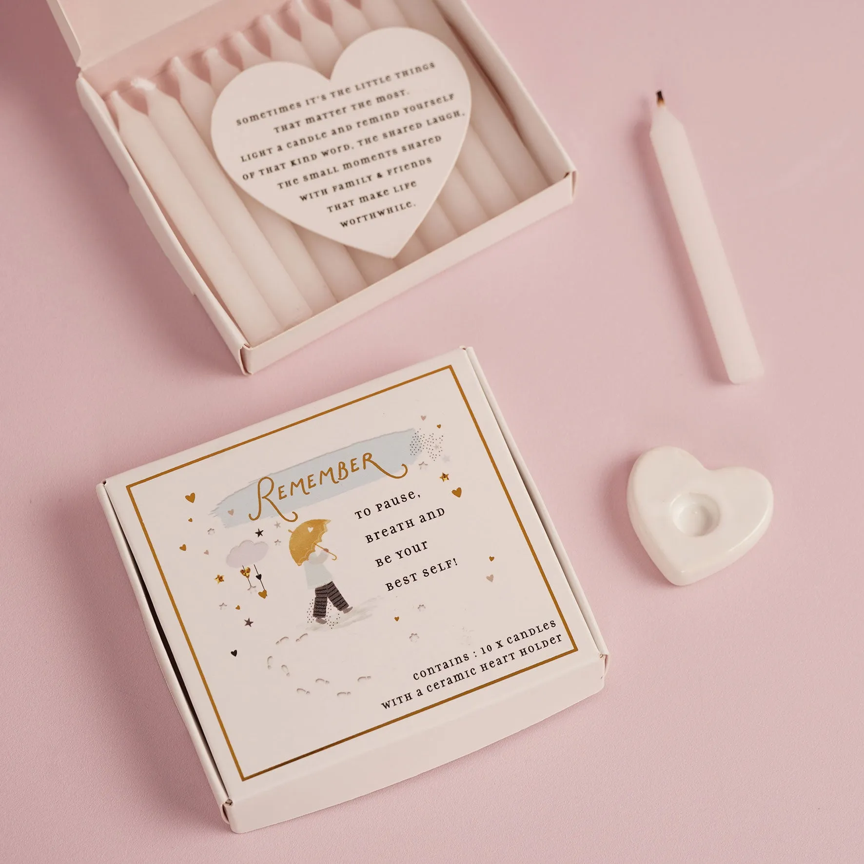 The Little Things Remember Set of Mini Candles - White product