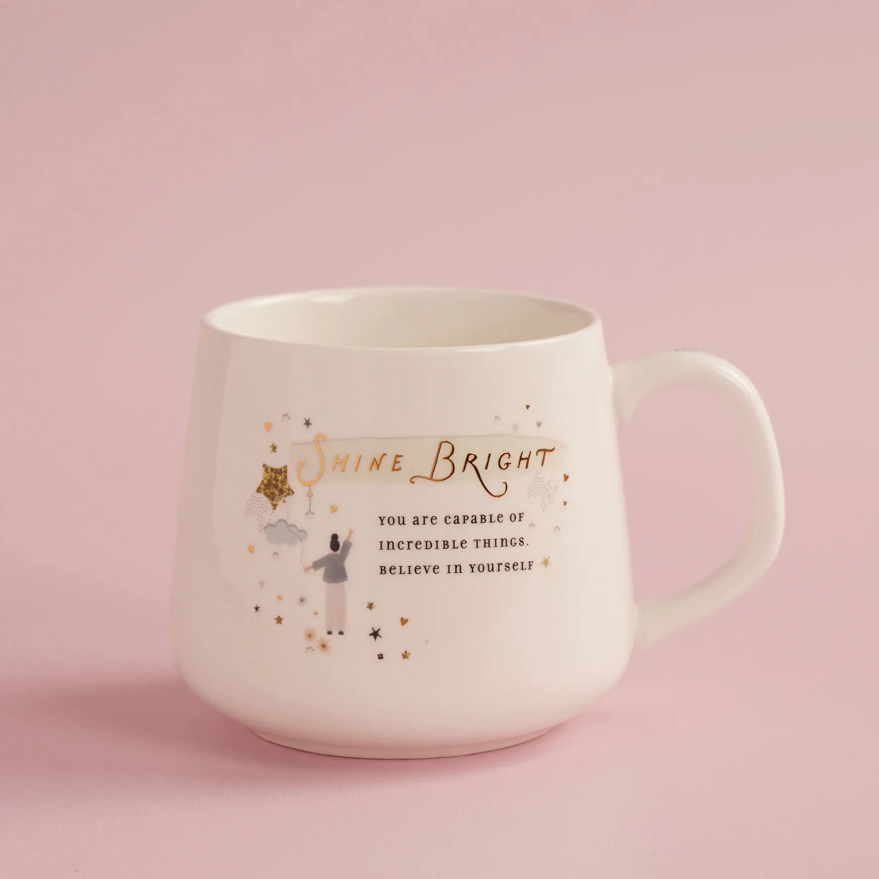 The Little Things Shine Bright Mug - White, Ceramic alternate view