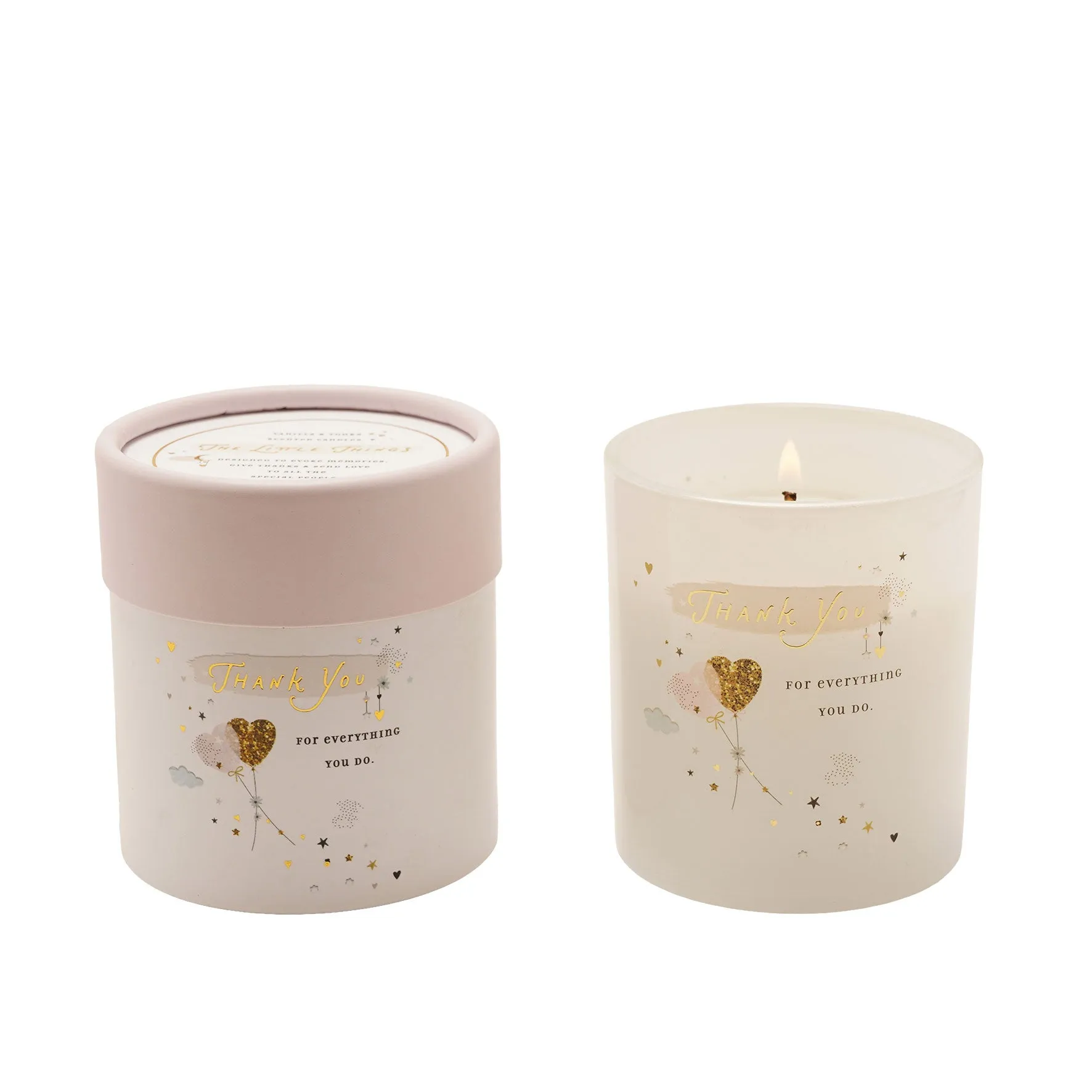 The Little Things Thank You Candle - White product