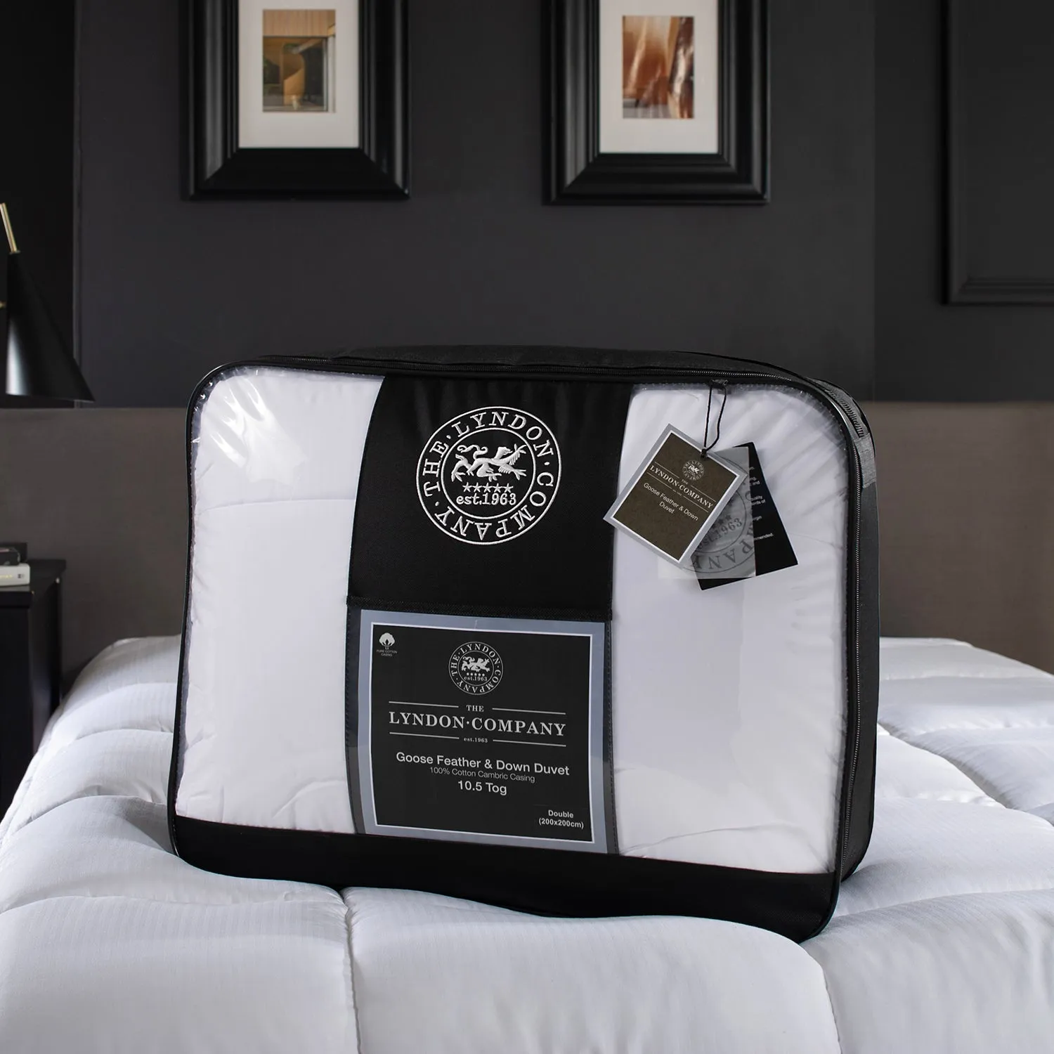 The Lyndon Company Luxe Single 10.5 Tog Duvet - White, Cotton product
