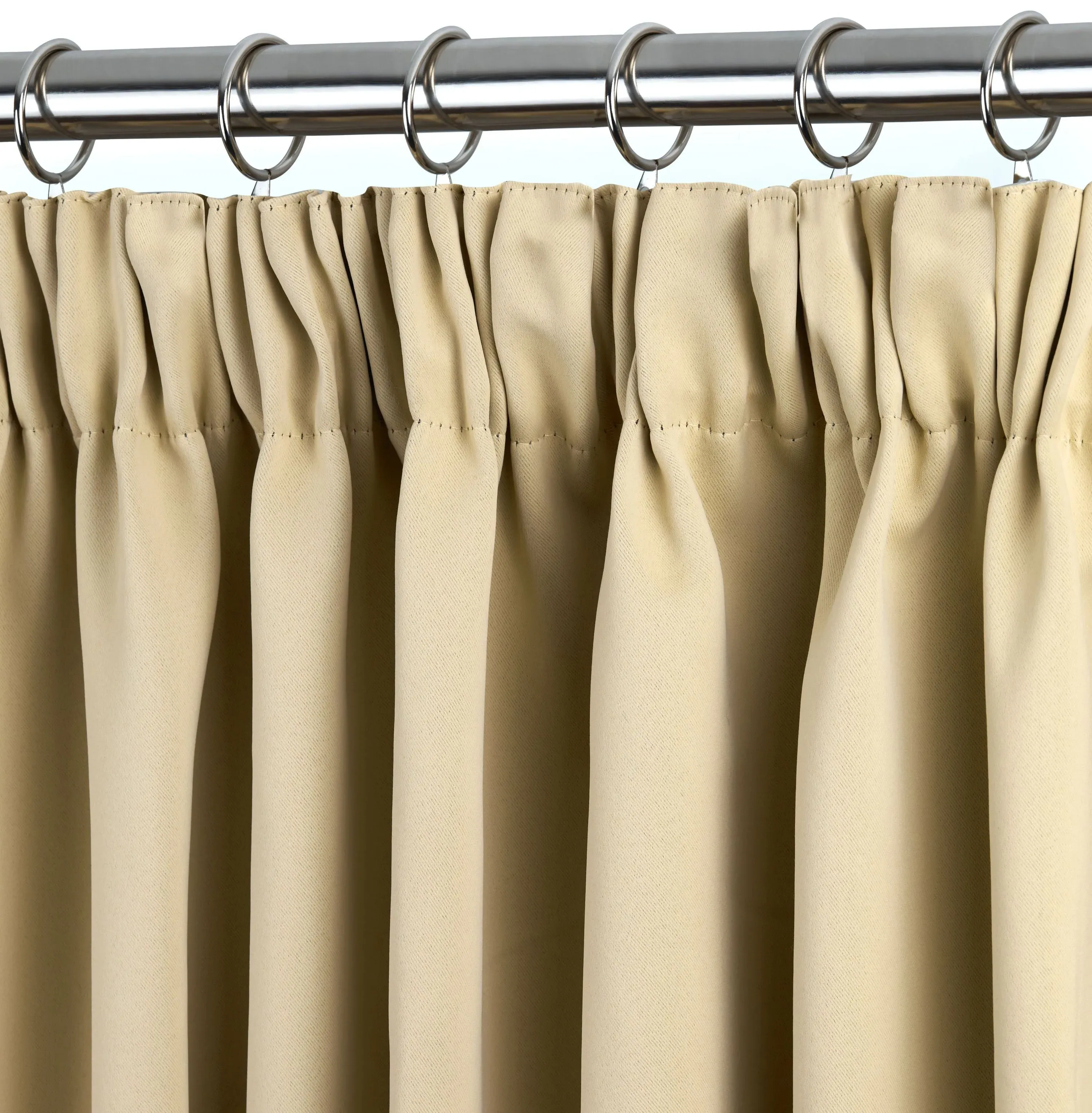 Thermal Blackout Door Curtain - Beige, Polyester image