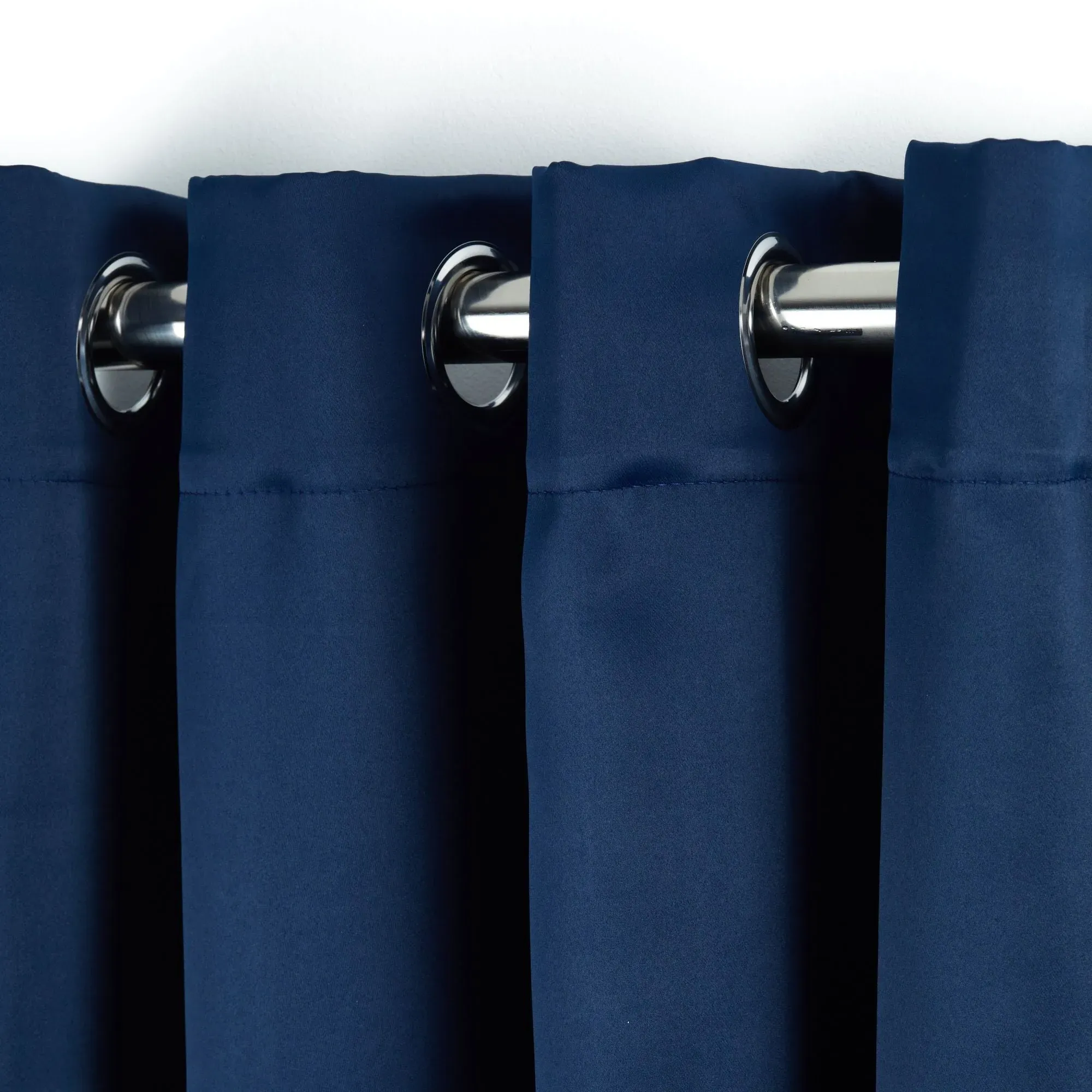 Thermal Blackout Door Curtain - Blue, Polyester