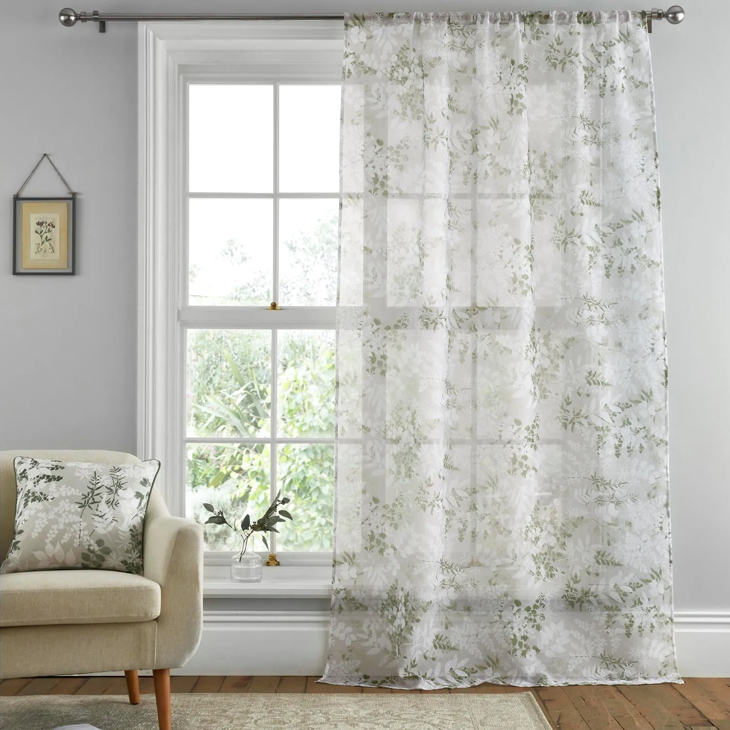 Tiverton Voile Panel - Green product