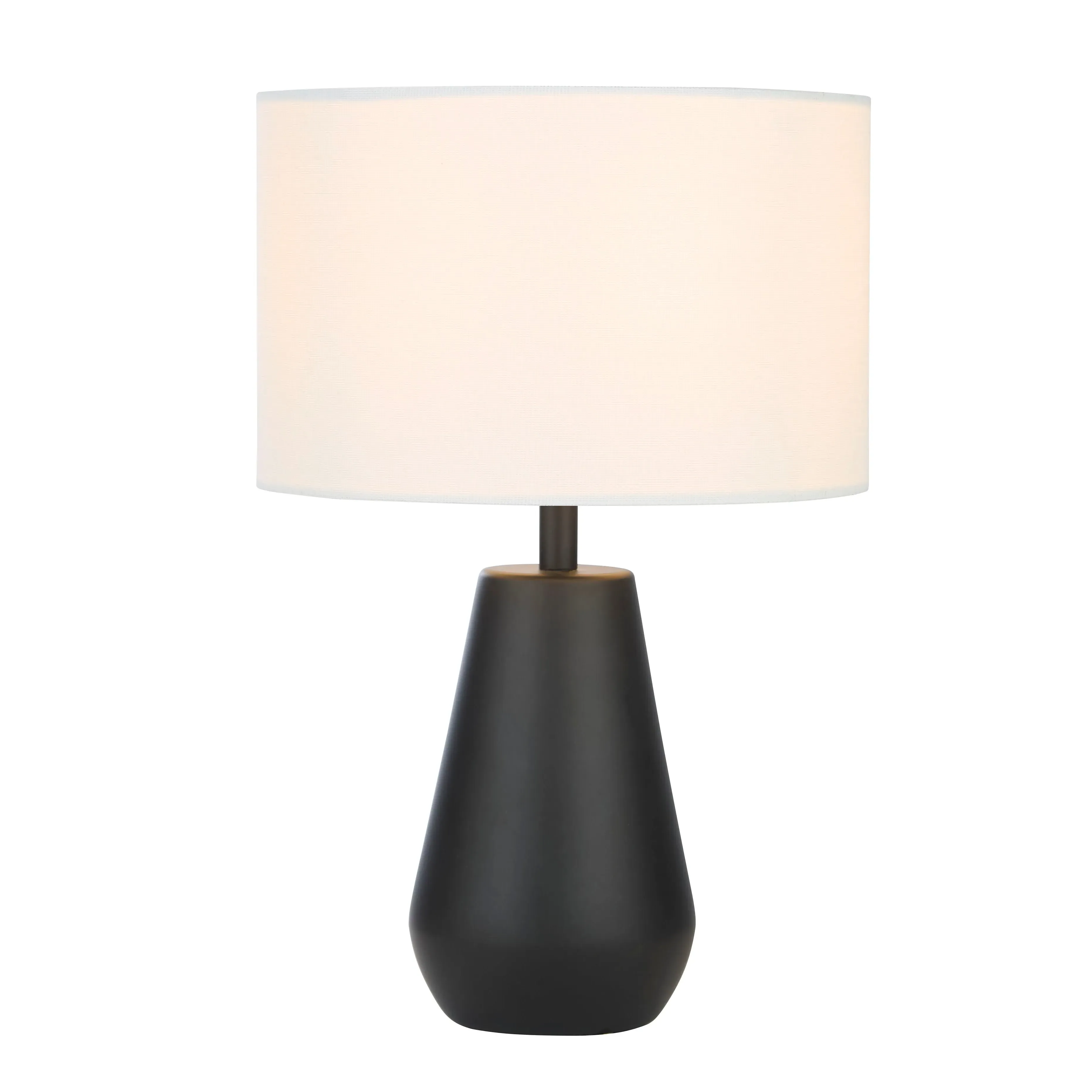Touch Table Lamps with Linen Shades - Black