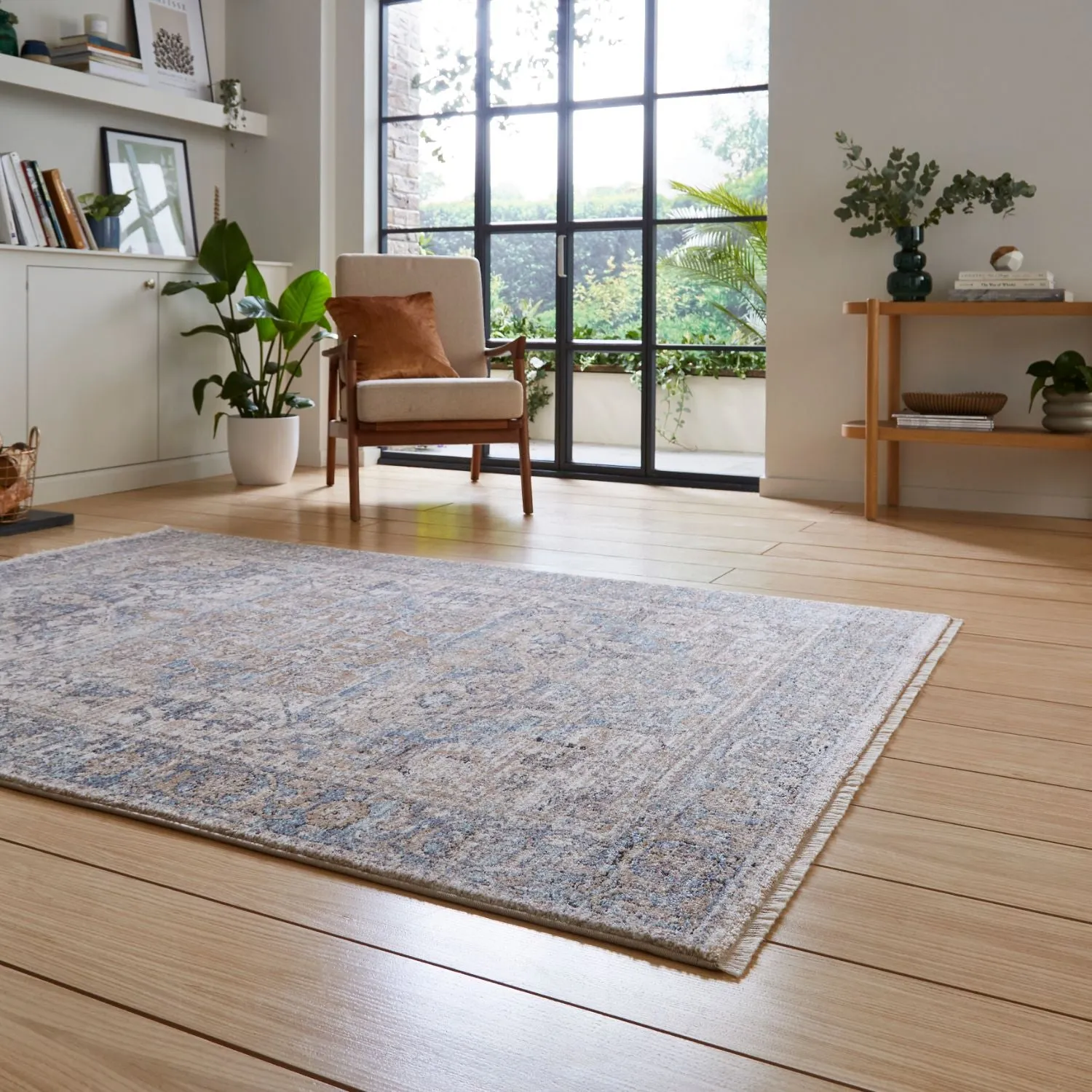 Traditional Rug - Blue, Polypropylene