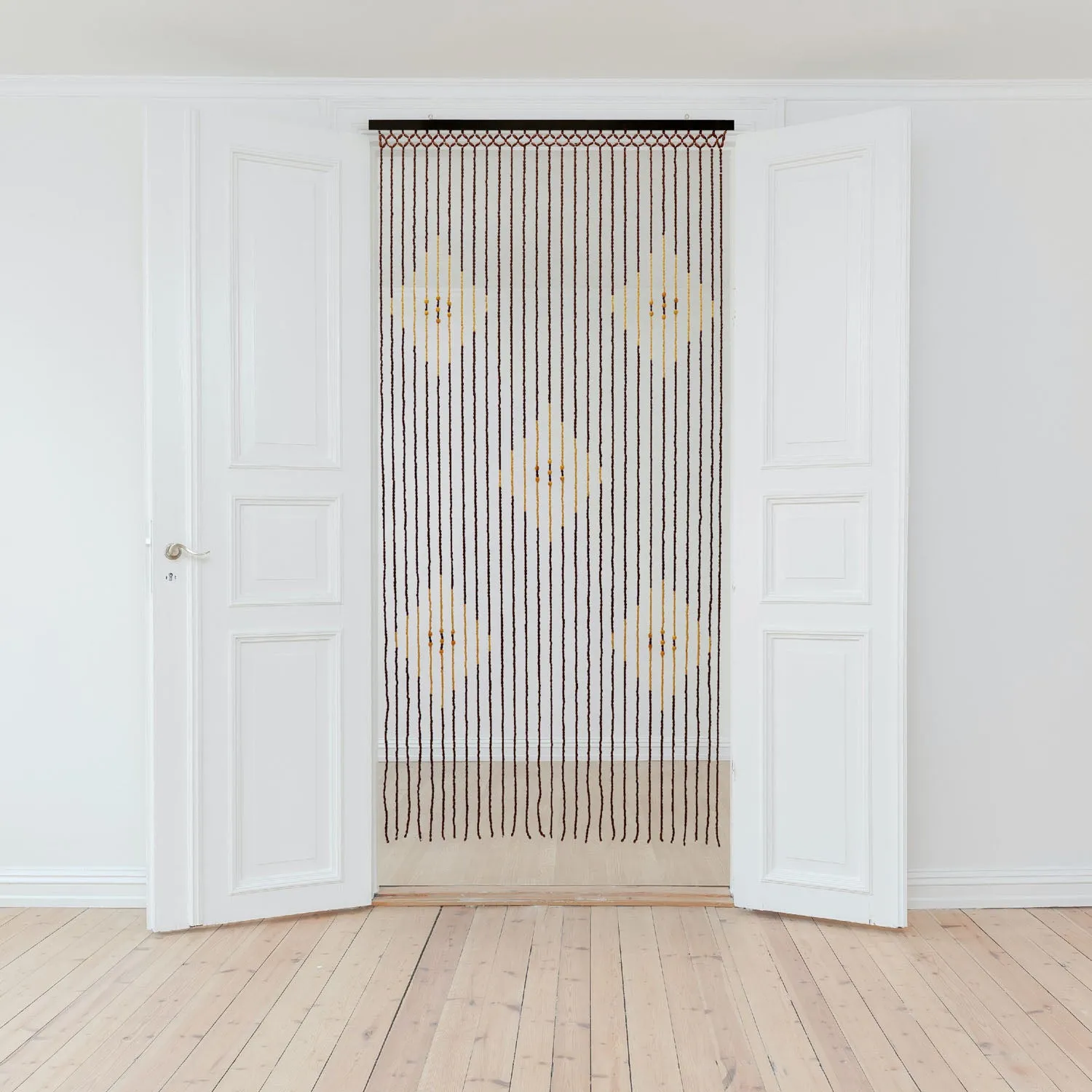 Tuscany Diamond Beaded Door Curtain - Brown product