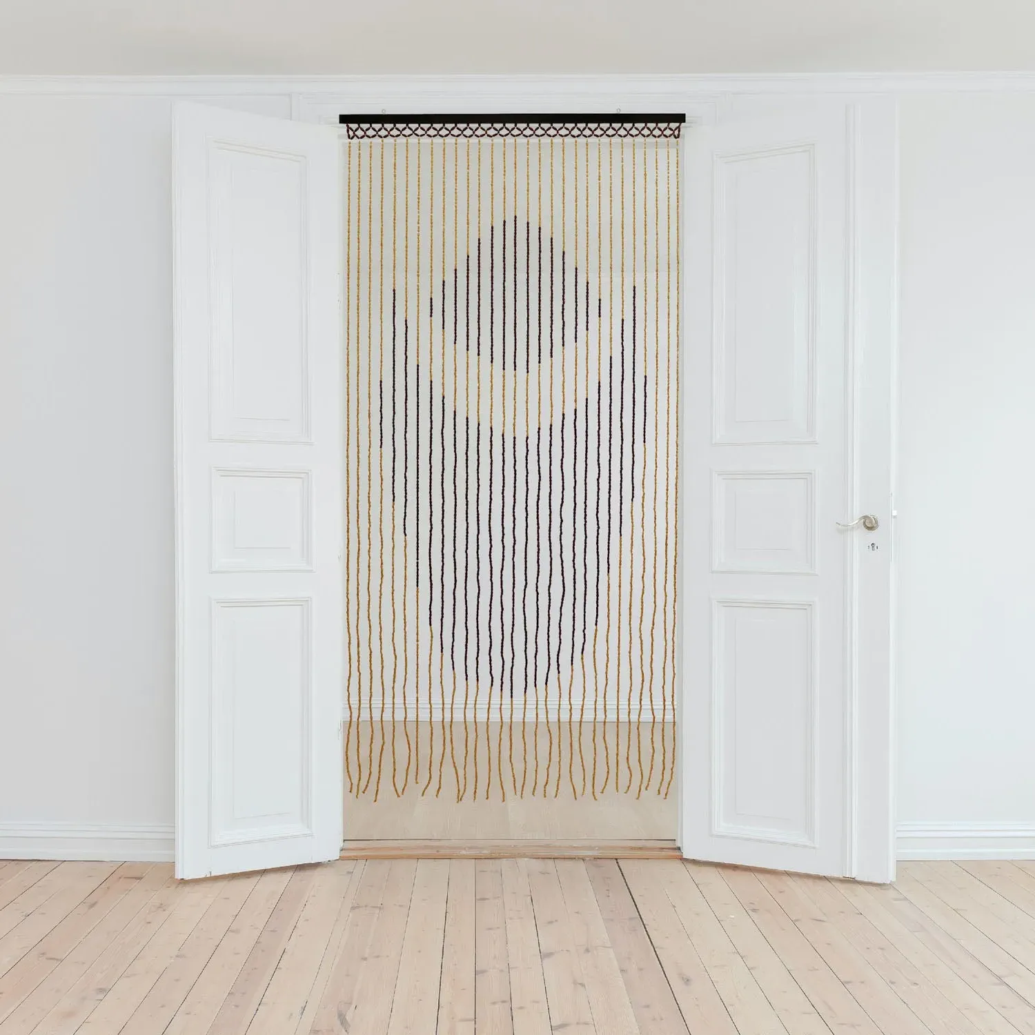 Tuscany Lotus Beaded Door Curtain - White product