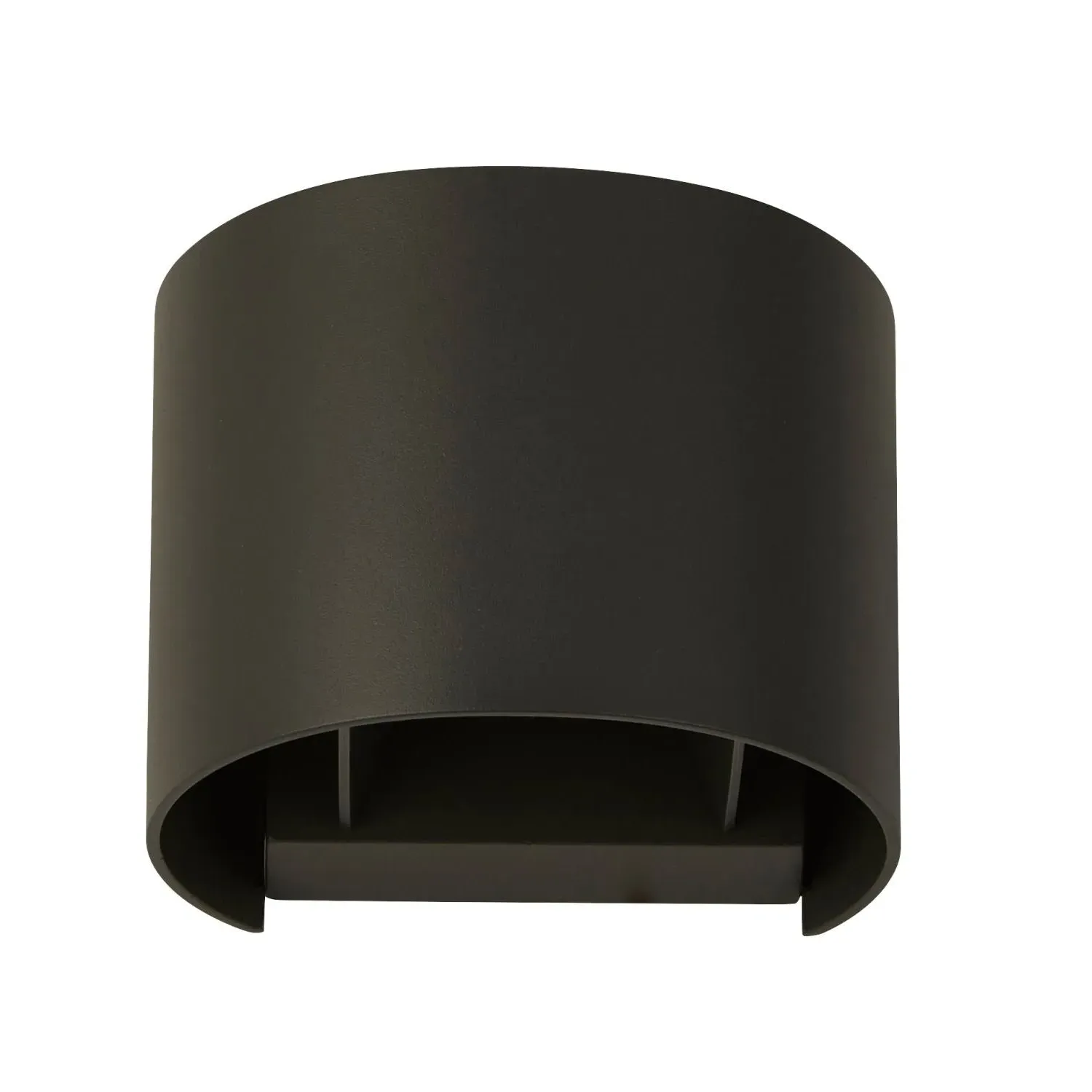 Up/Down LED Wall Light - Grey, Curved Design