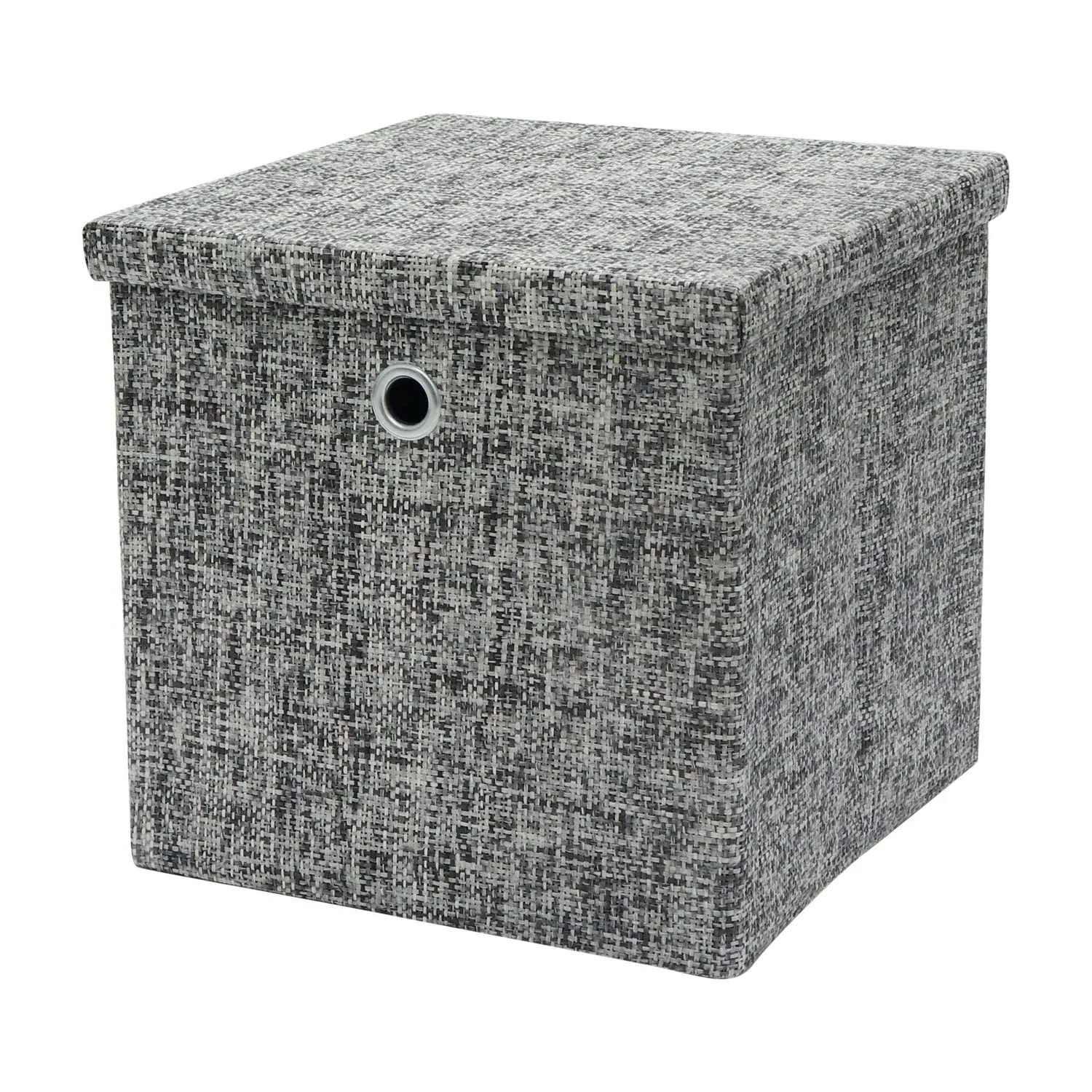 Urban Foldable Paper Storage Box with Lid - Grey product