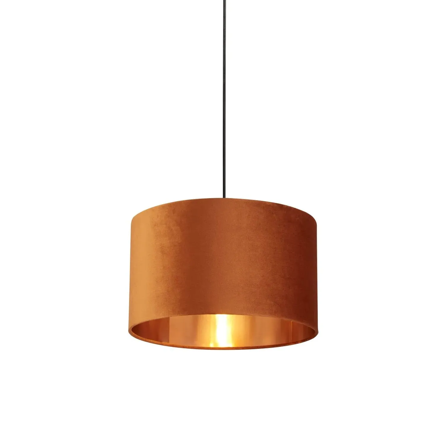 Velvet Light Shade - Burnt Orange by Julian Charles