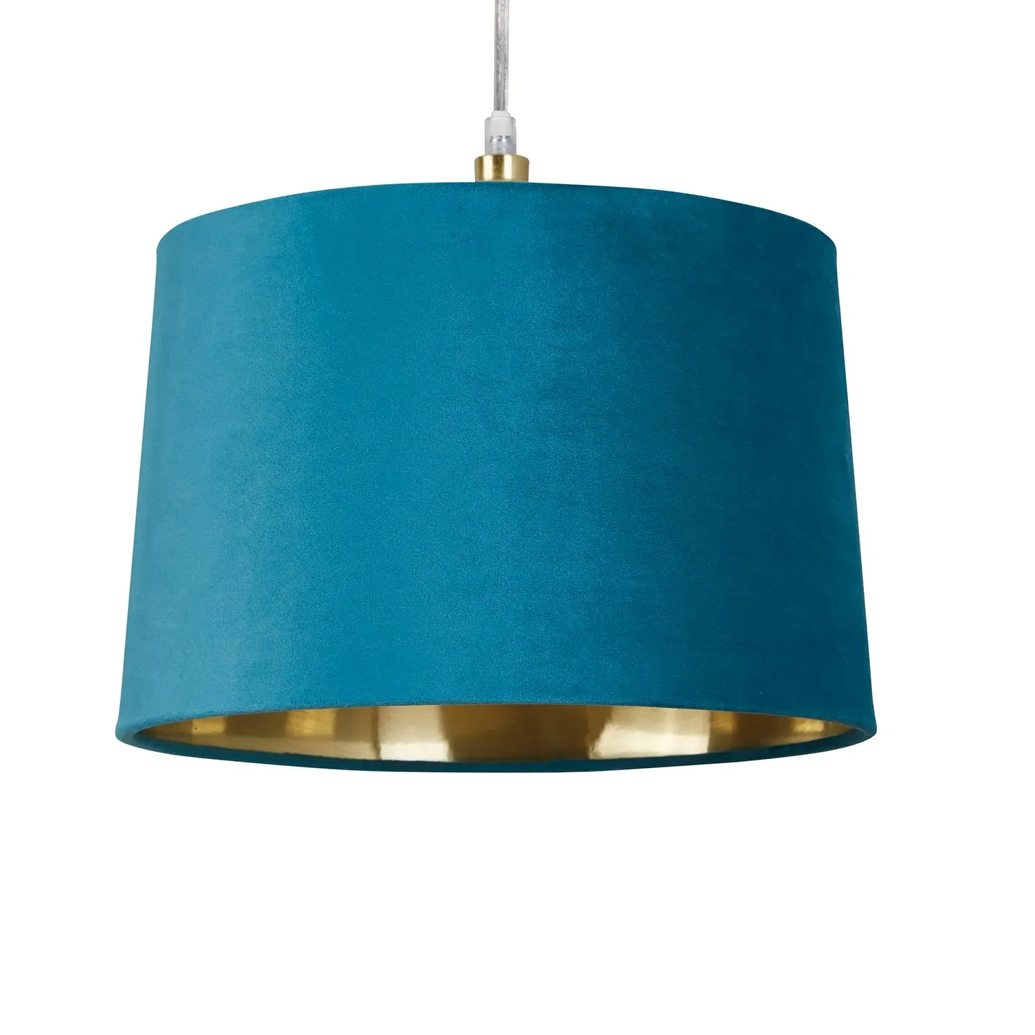 Velvet Tapered Drum Easy Fit Light Shade - Teal product