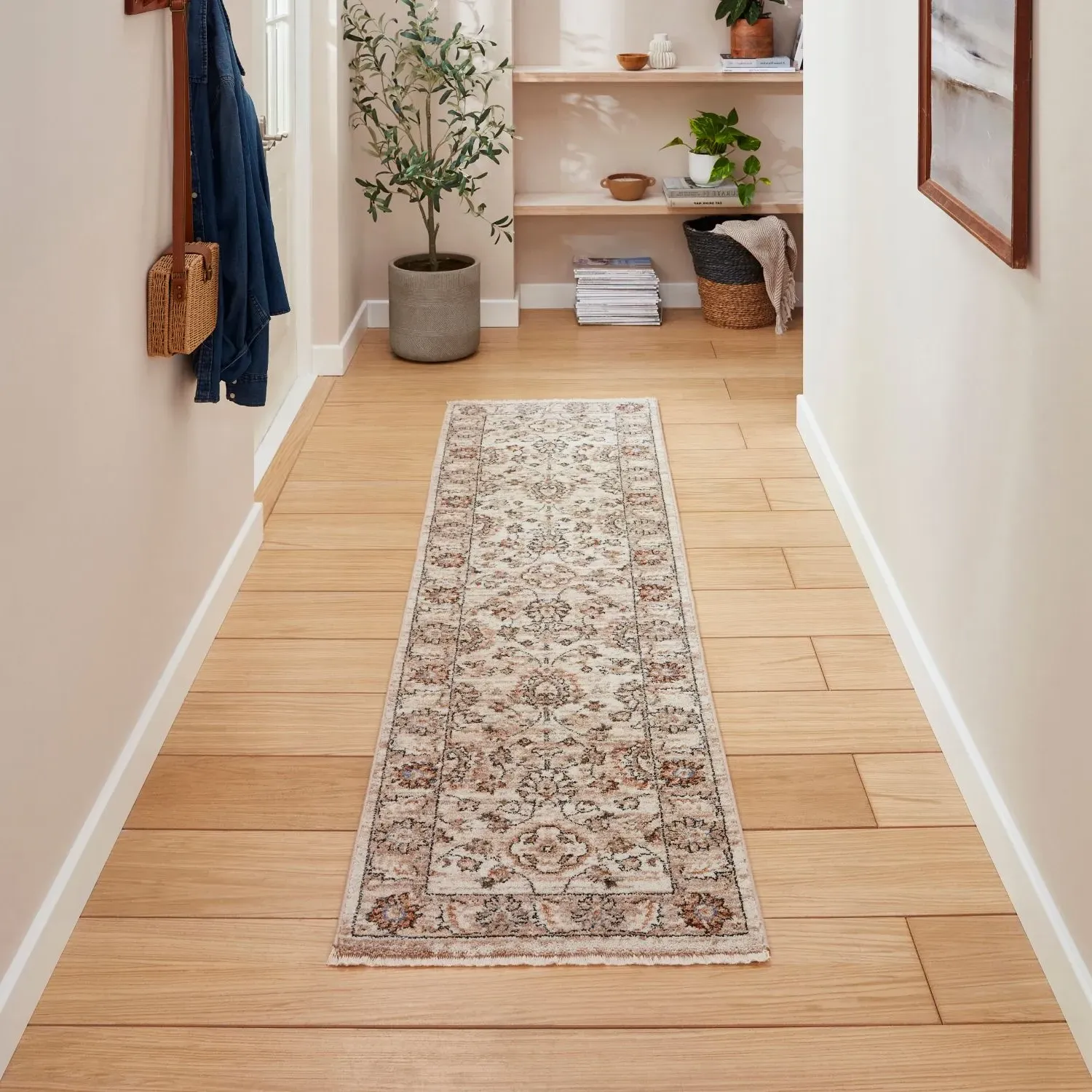 Vintage 35027 Runner Rug - Beige, Polypropylene product