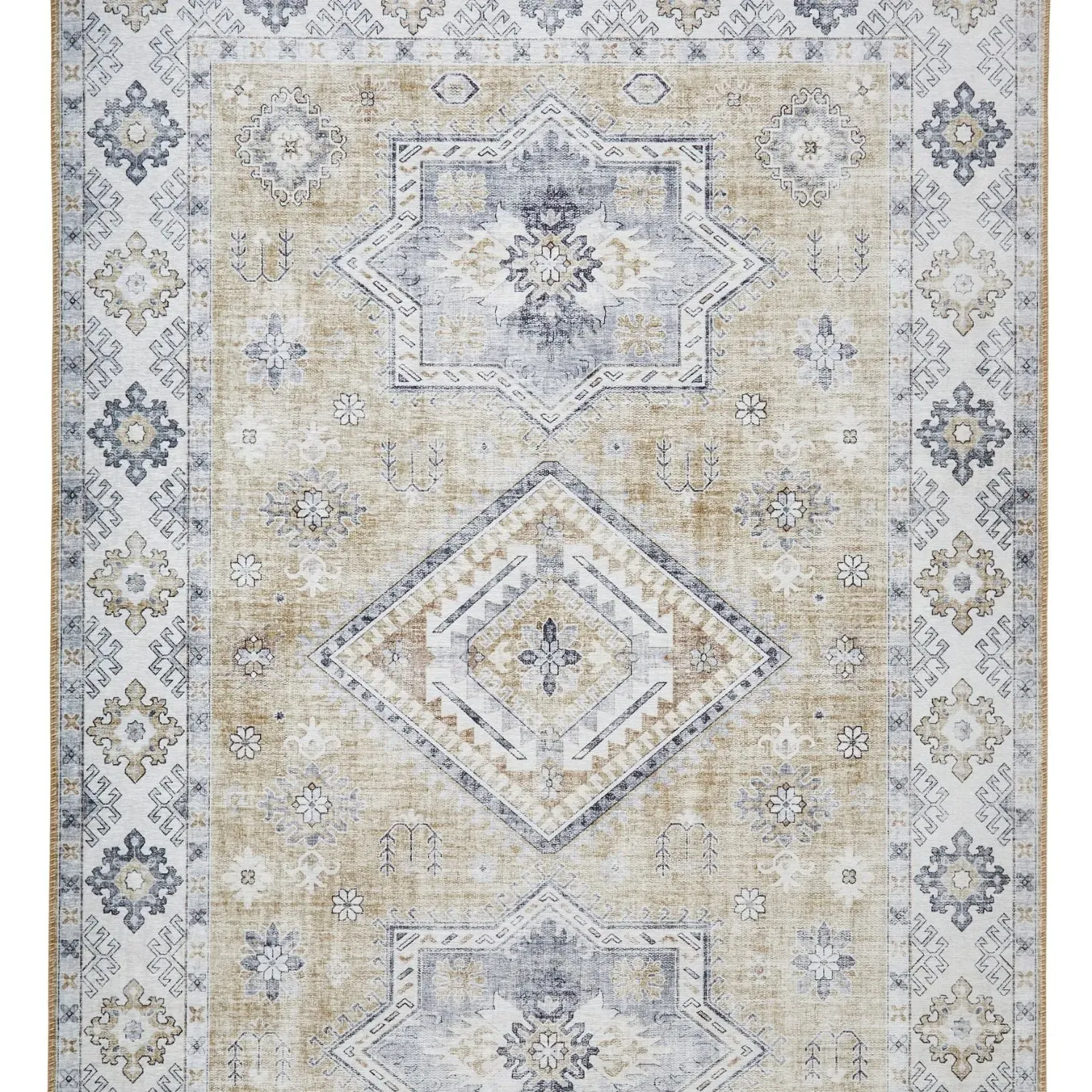 Vintage Rug with Flat Weave - Gold, Chenille