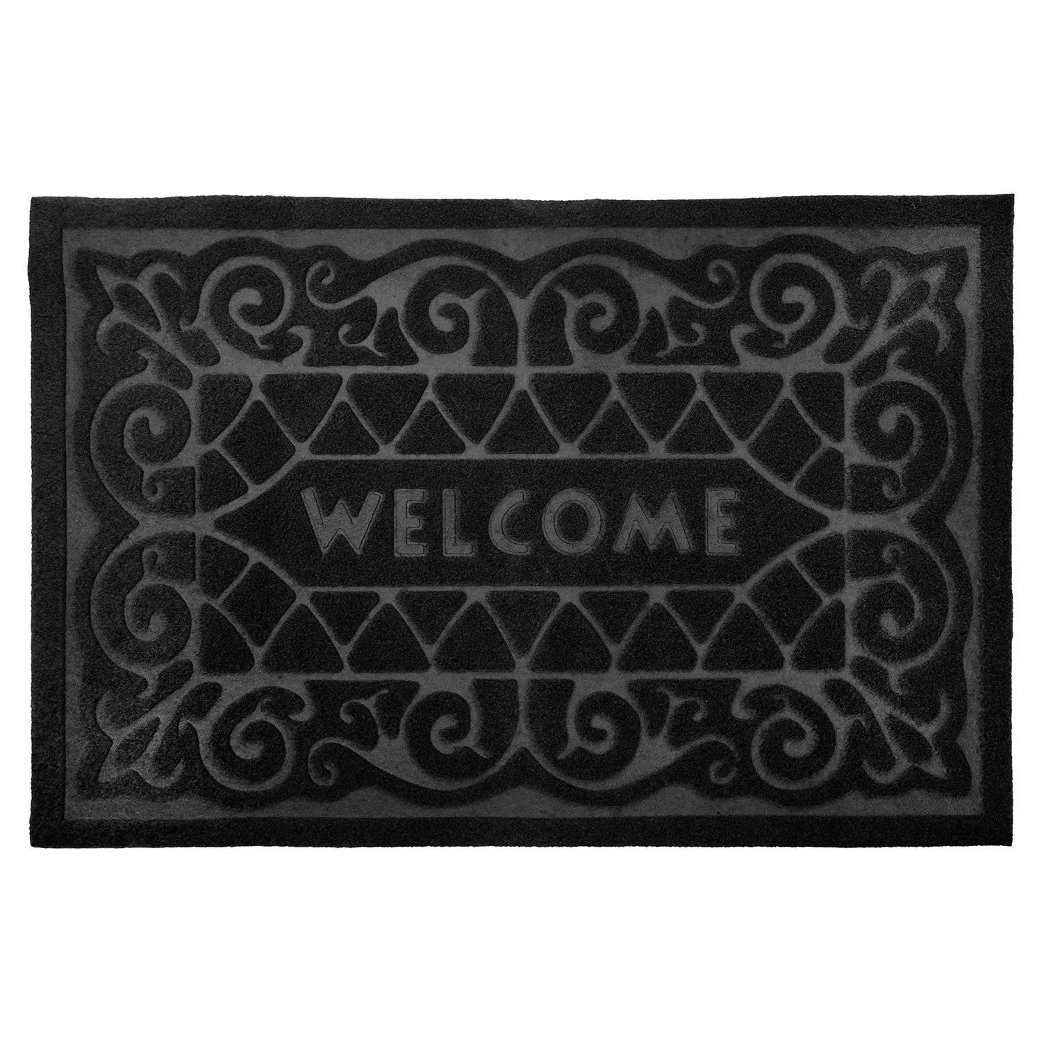 Welcome Doormat Easy Care - Black, Polypropylene image