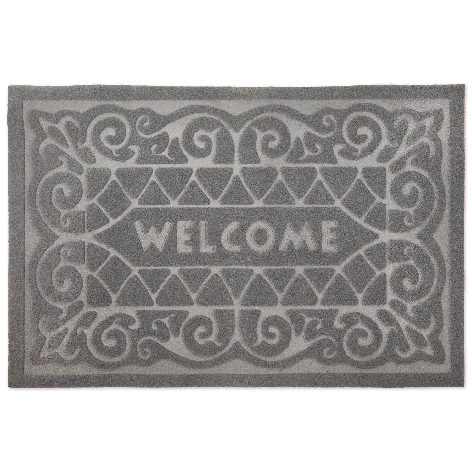 Welcome Doormat Easy Care - Grey, Polypropylene