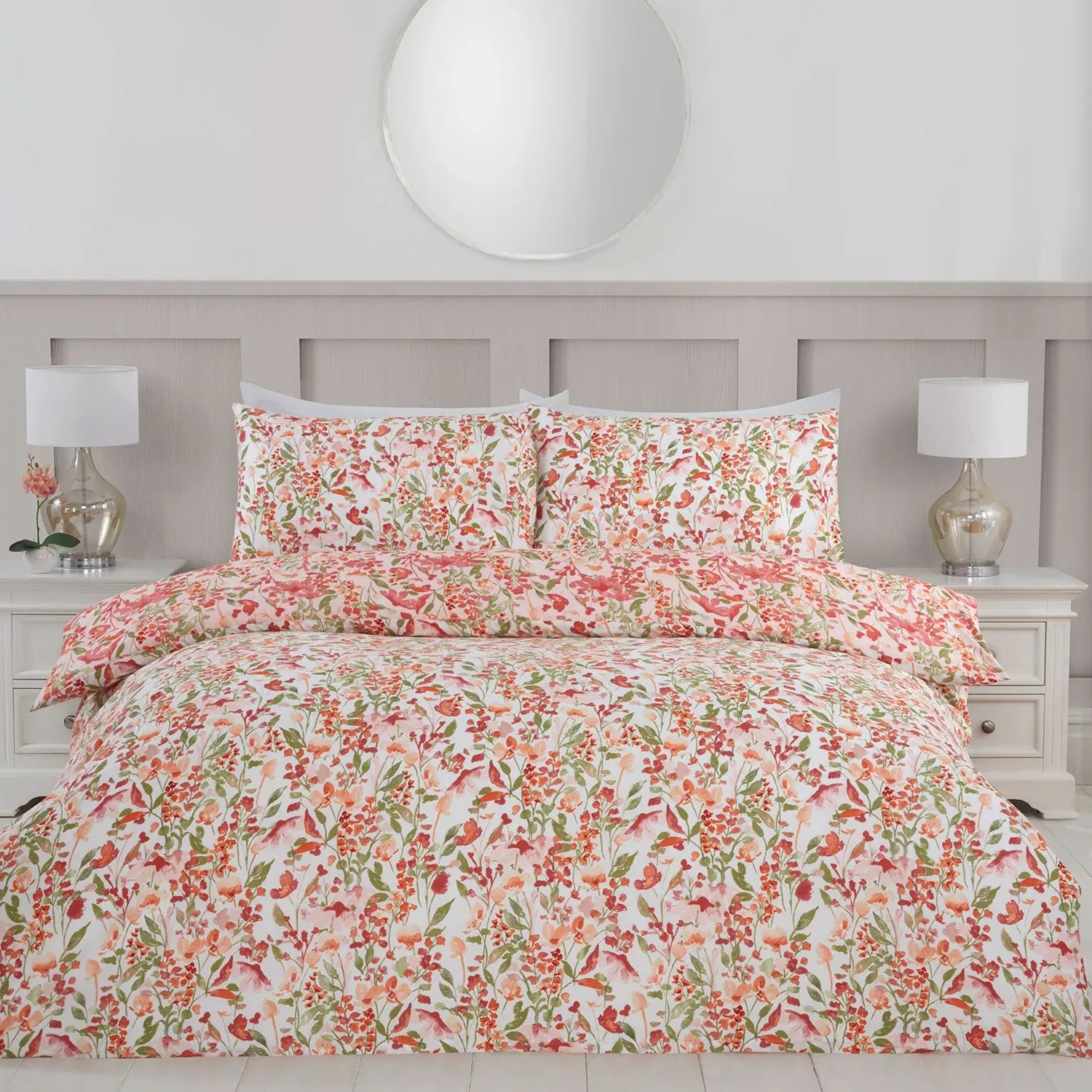 Wildflower Single Reversible Duvet Set - Pink product