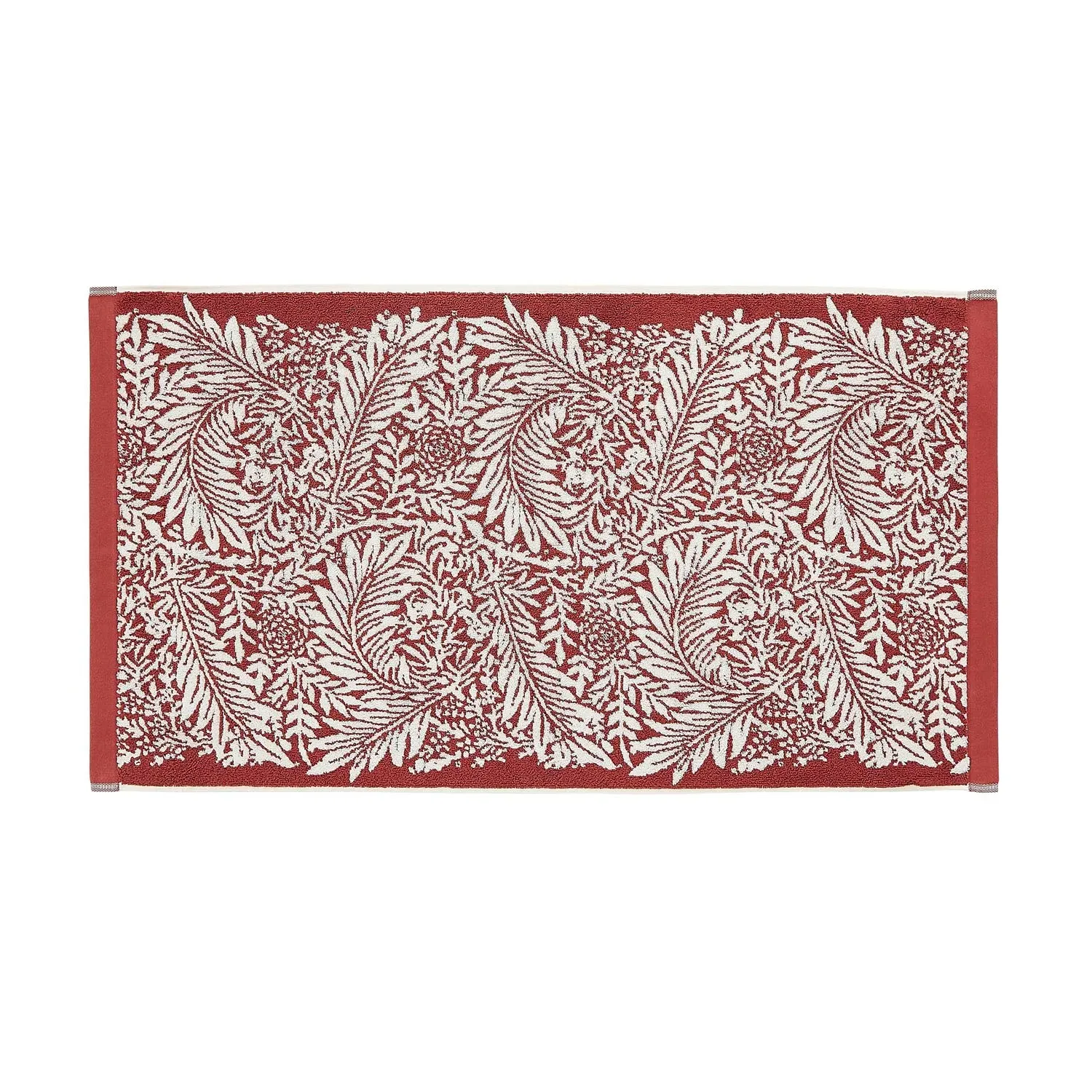 William Morris At Home Larkspur Bath Mat - Orange, Cotton by Julian Charles