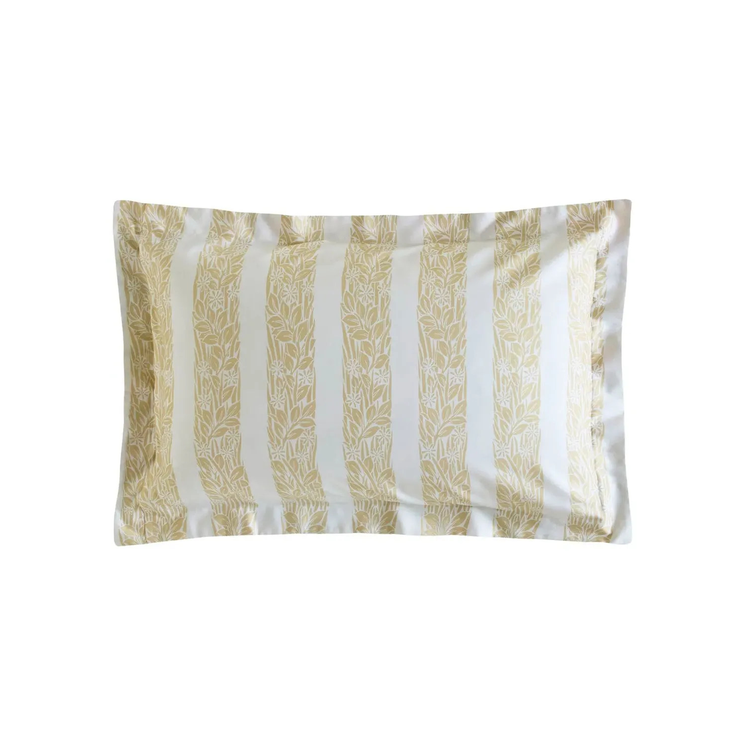 William Morris Compton Oxford Pillowcase Pair - Yellow, Cotton Sateen by Julian Charles, image 2