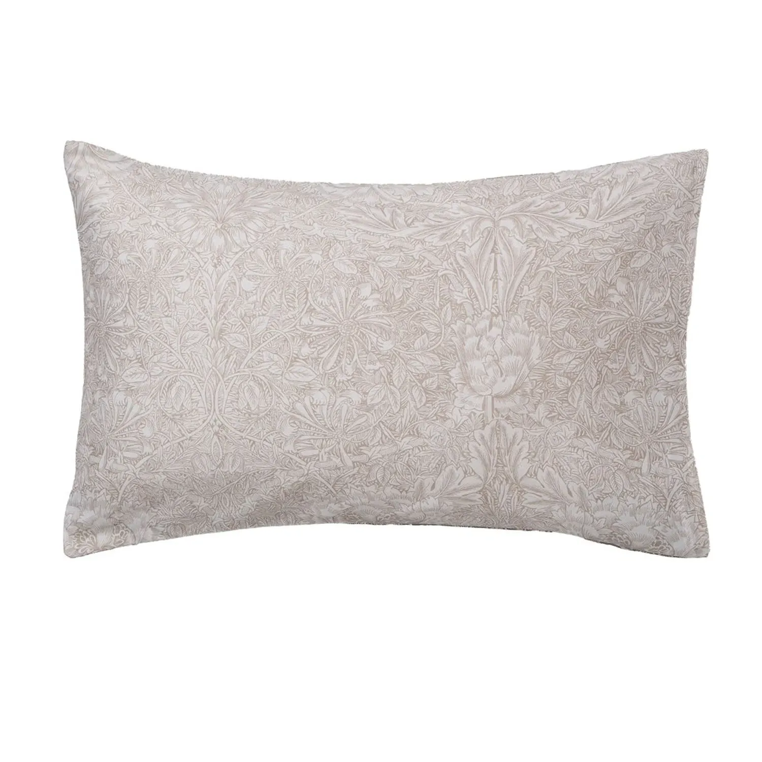 William Morris Honeysuckle & Tulip Pillowcase Pair - Sage Green, Cotton Sateen by Julian Charles, alternate view