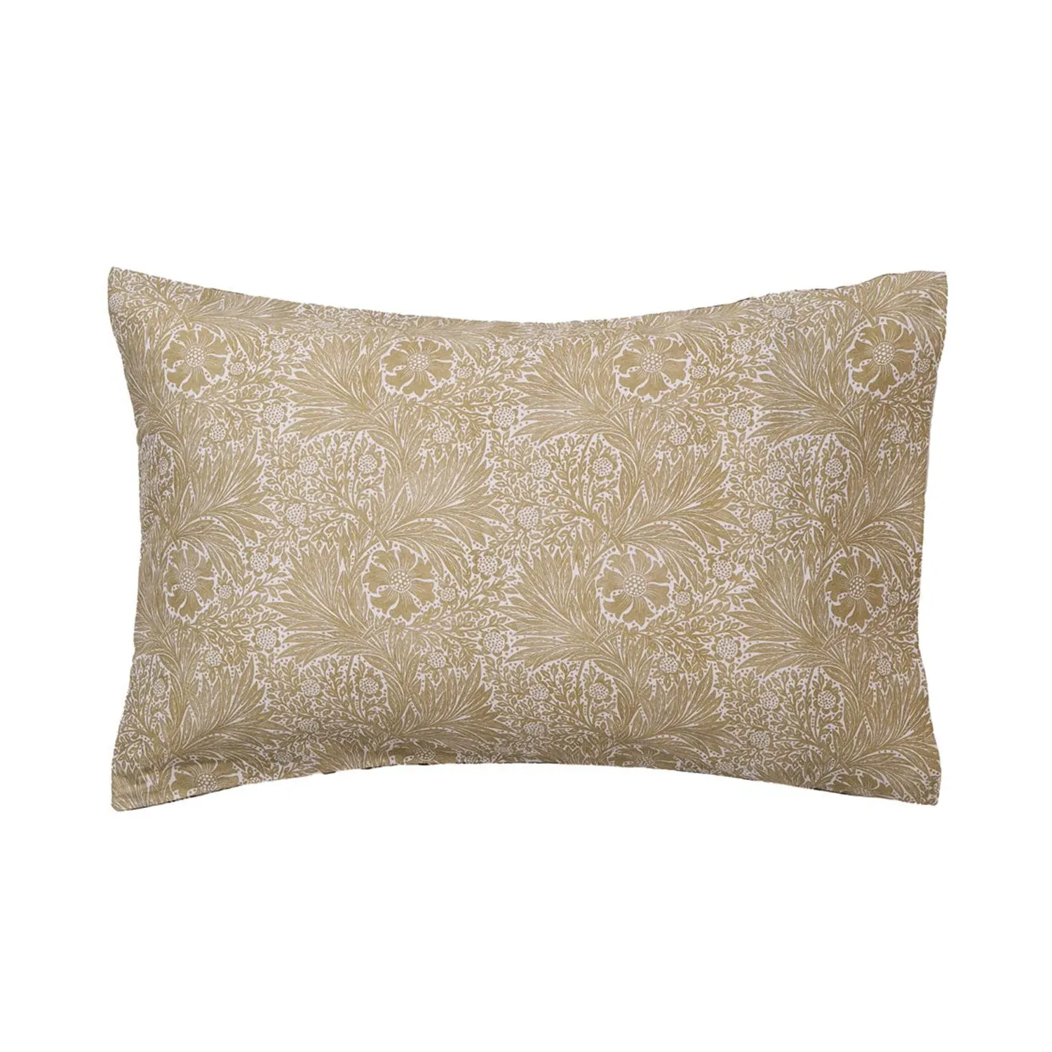 William Morris Strawberry Thief Standard Pillowcase Pair - Green, Cotton Sateen by Julian Charles, alternate view