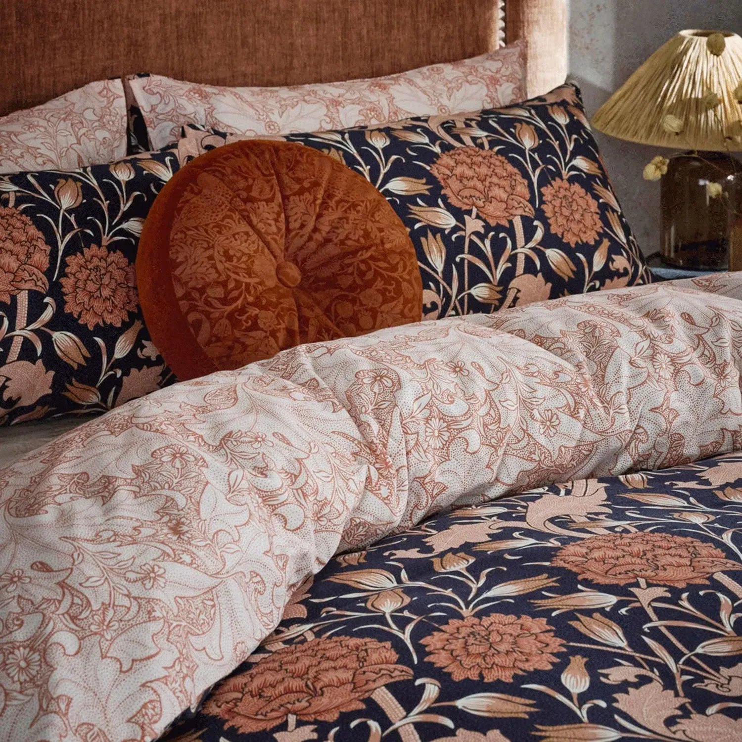 William Morris Wild Tulip Single Duvet Set - Copper, Cotton alternate view