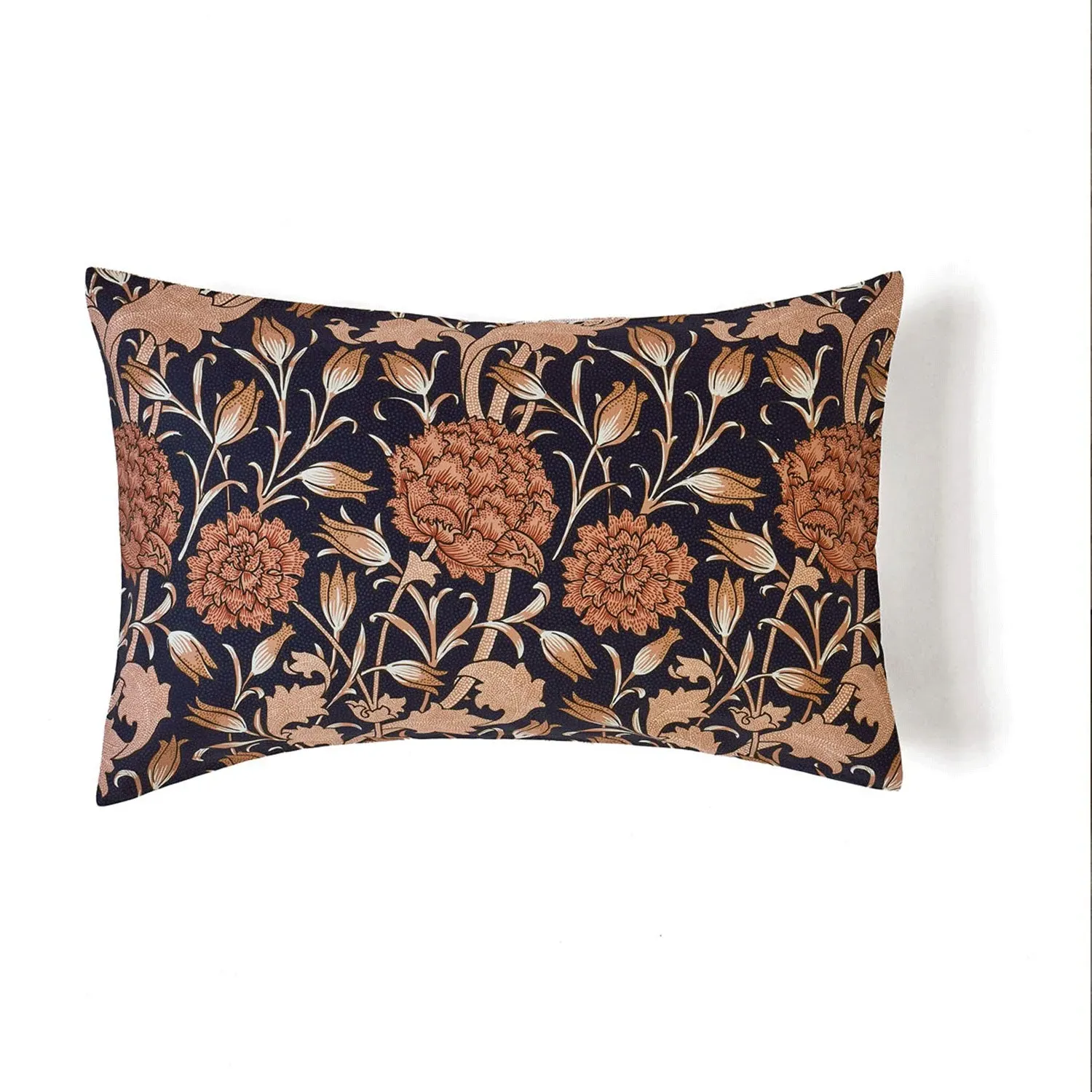 William Morris Wild Tulip Standard Pillowcase Pair - Orange, Cotton Sateen by Julian Charles