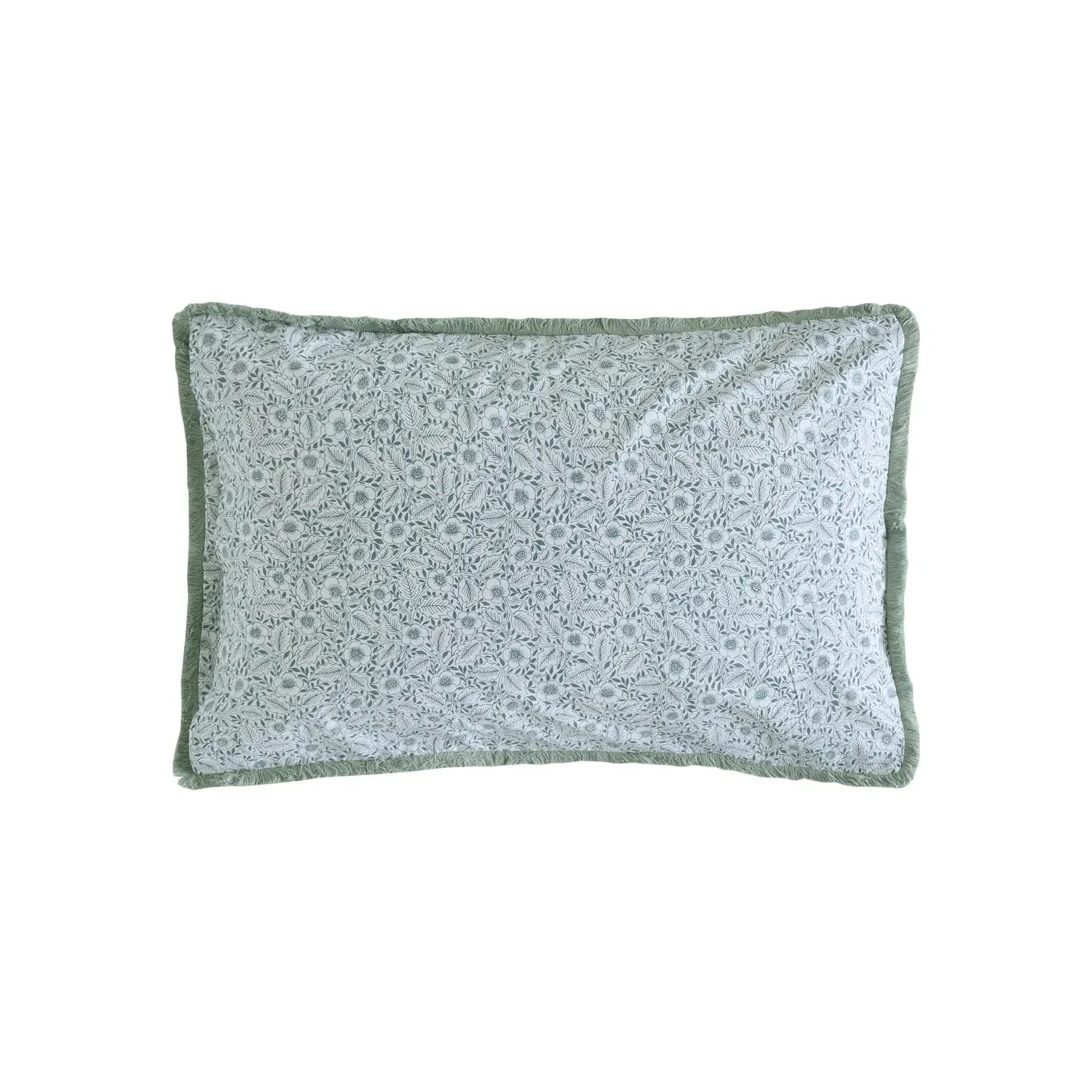 William Morris Willow Bough Standard Pillowcase Pair - Sage Green, Cotton by Julian Charles, alternate view