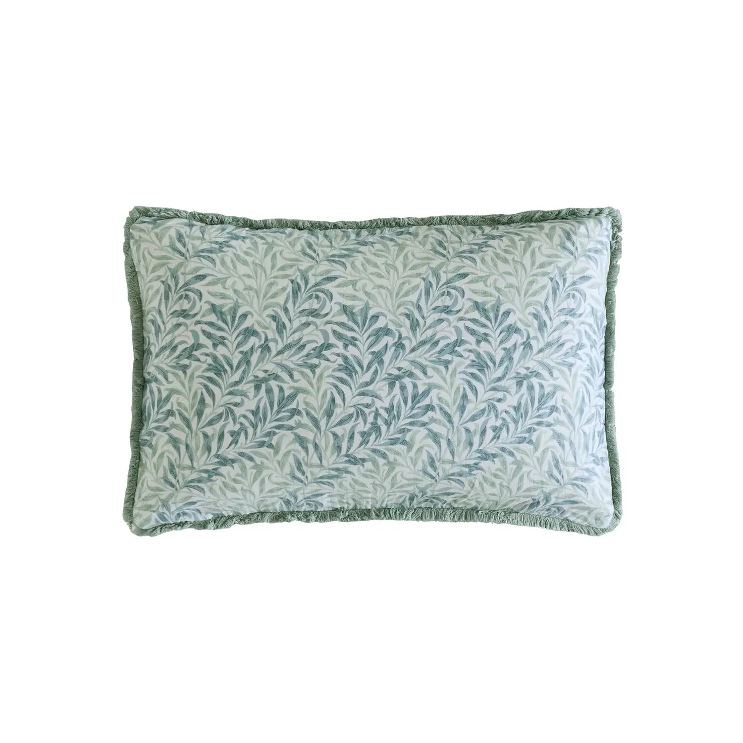 William Morris Willow Bough Standard Pillowcase Pair - Sage Green, Cotton by Julian Charles