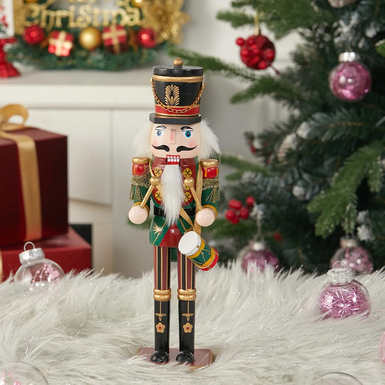 Wooden Nutcracker Soldier Christmas Ornament - Multi by Julian Charles, image 2