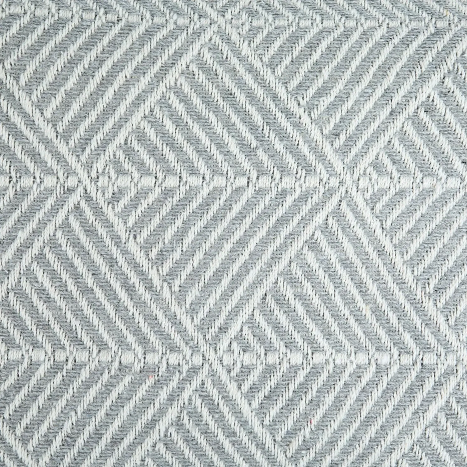 Zahra Woven Recycled Cotton Throw - Grey alternate view