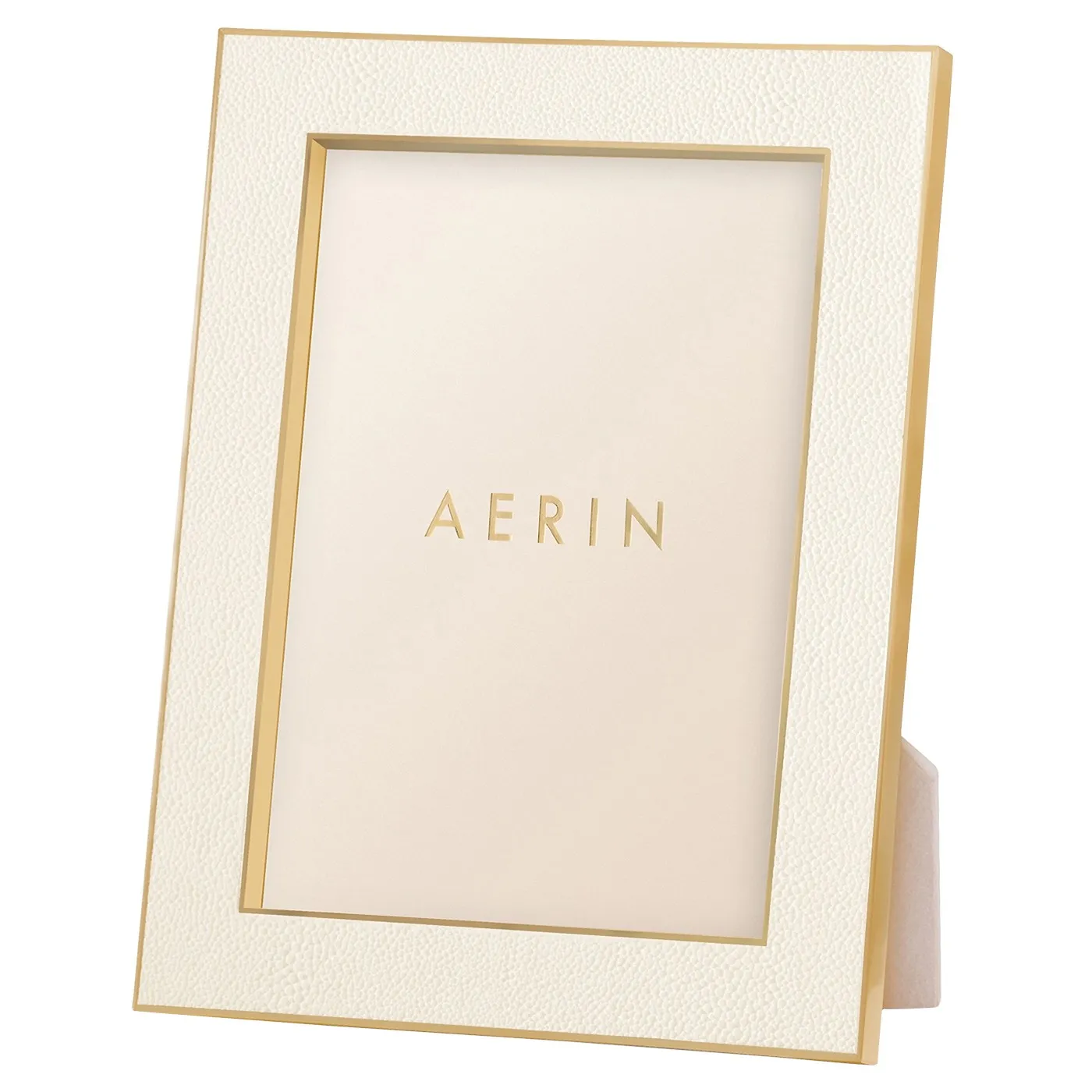 5x7 Photo Frame - Cream, Embossed Shagreen