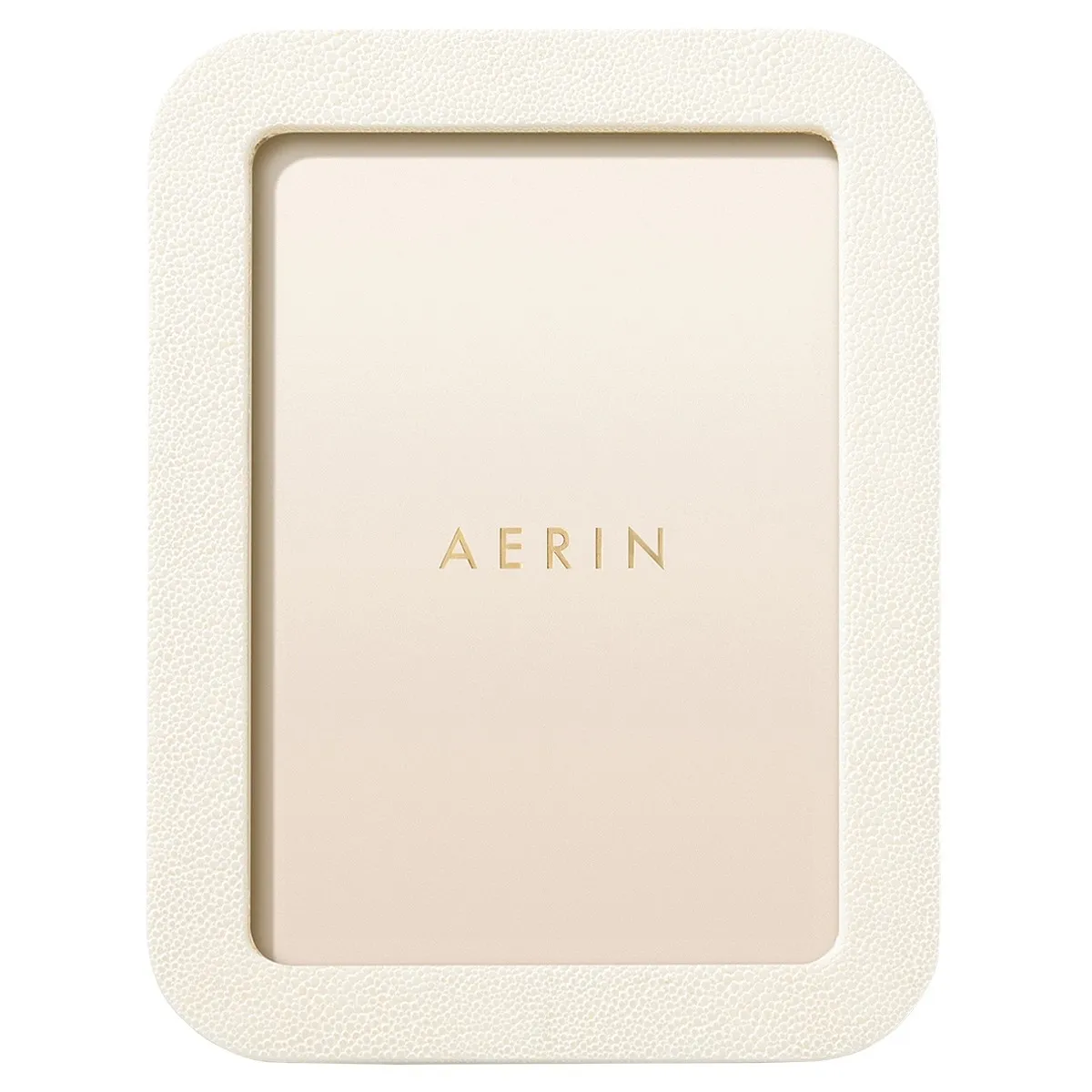 5x7 Photo Frame - Cream, Embossed Shagreen