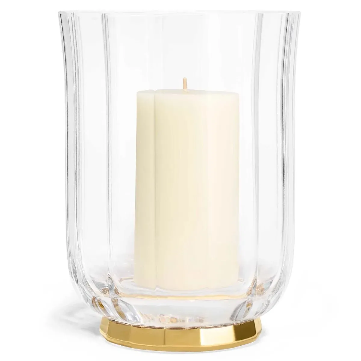 Delmara Hurricane Candleholder - Clear, Crystal