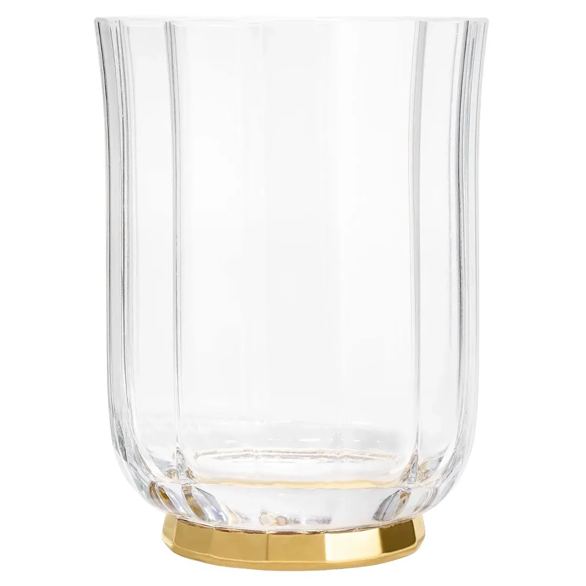 Delmara Hurricane Candleholder - Clear, Crystal