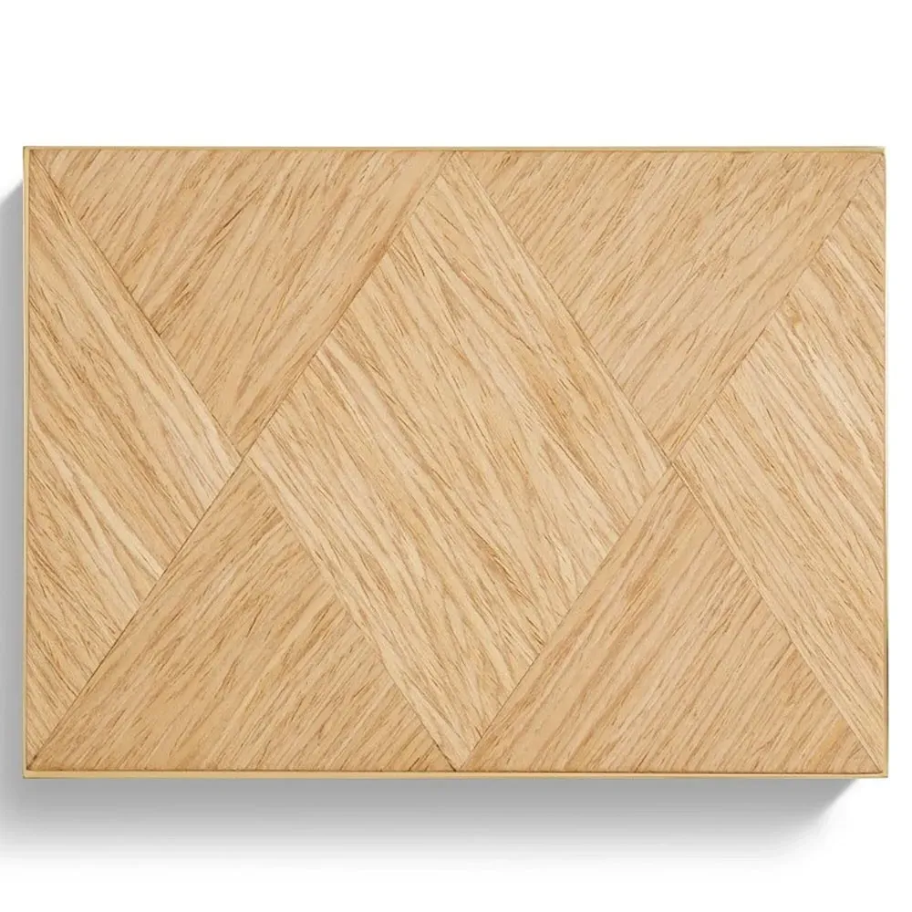 Marcello Small Rectangular Decorative Box - Brown, Oak