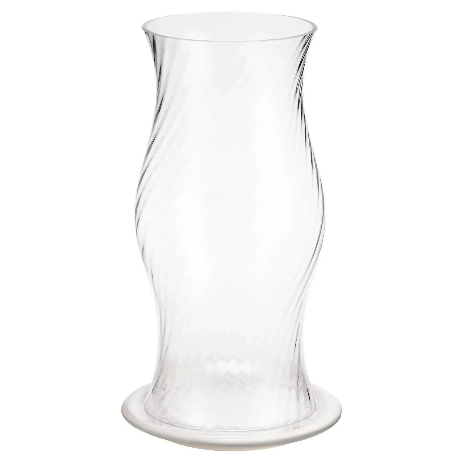 Milla Small Hurricane Fluted Candleholder - Clear, Glass image