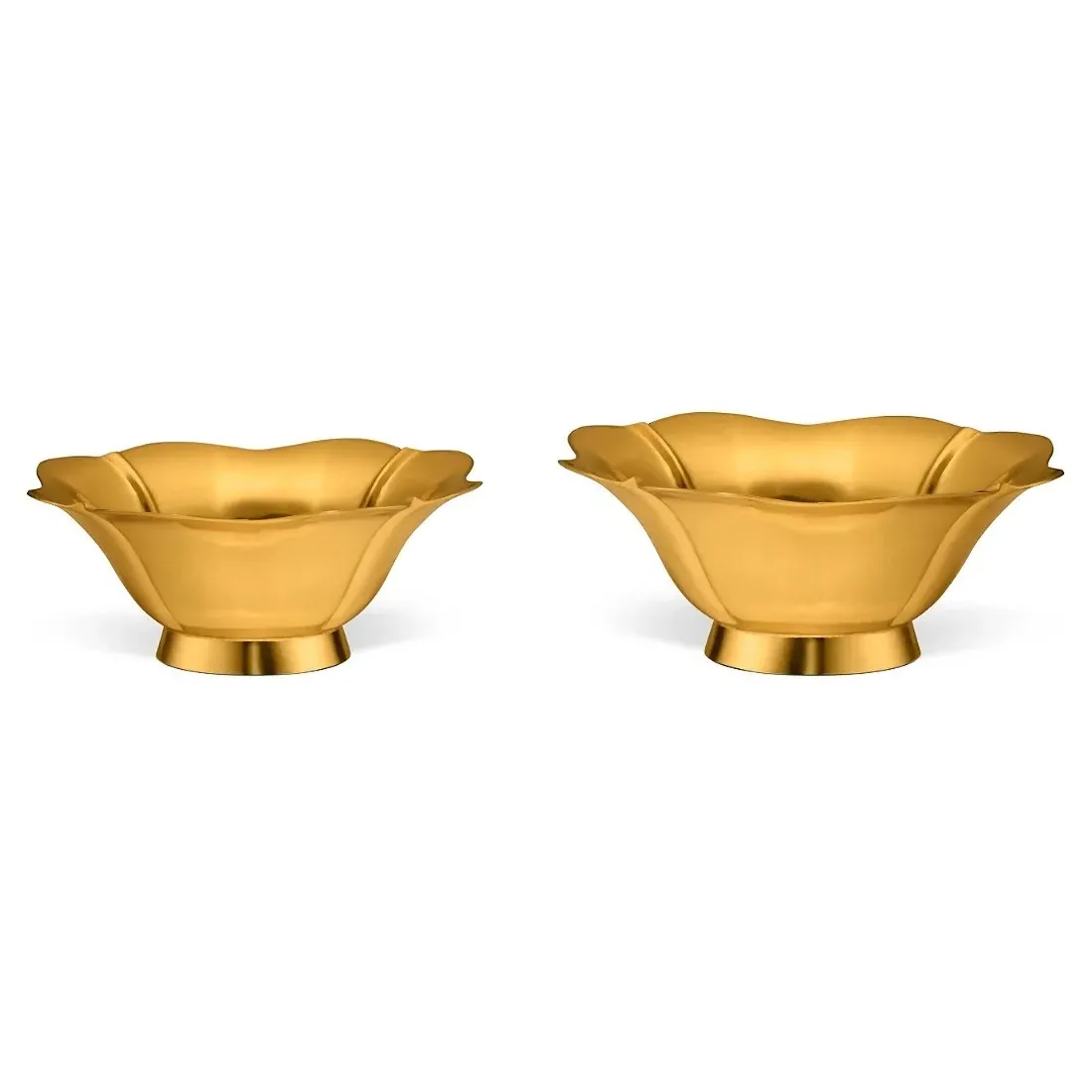 Olivia Nesting Bowl Set of 2 - Gold, Brass
