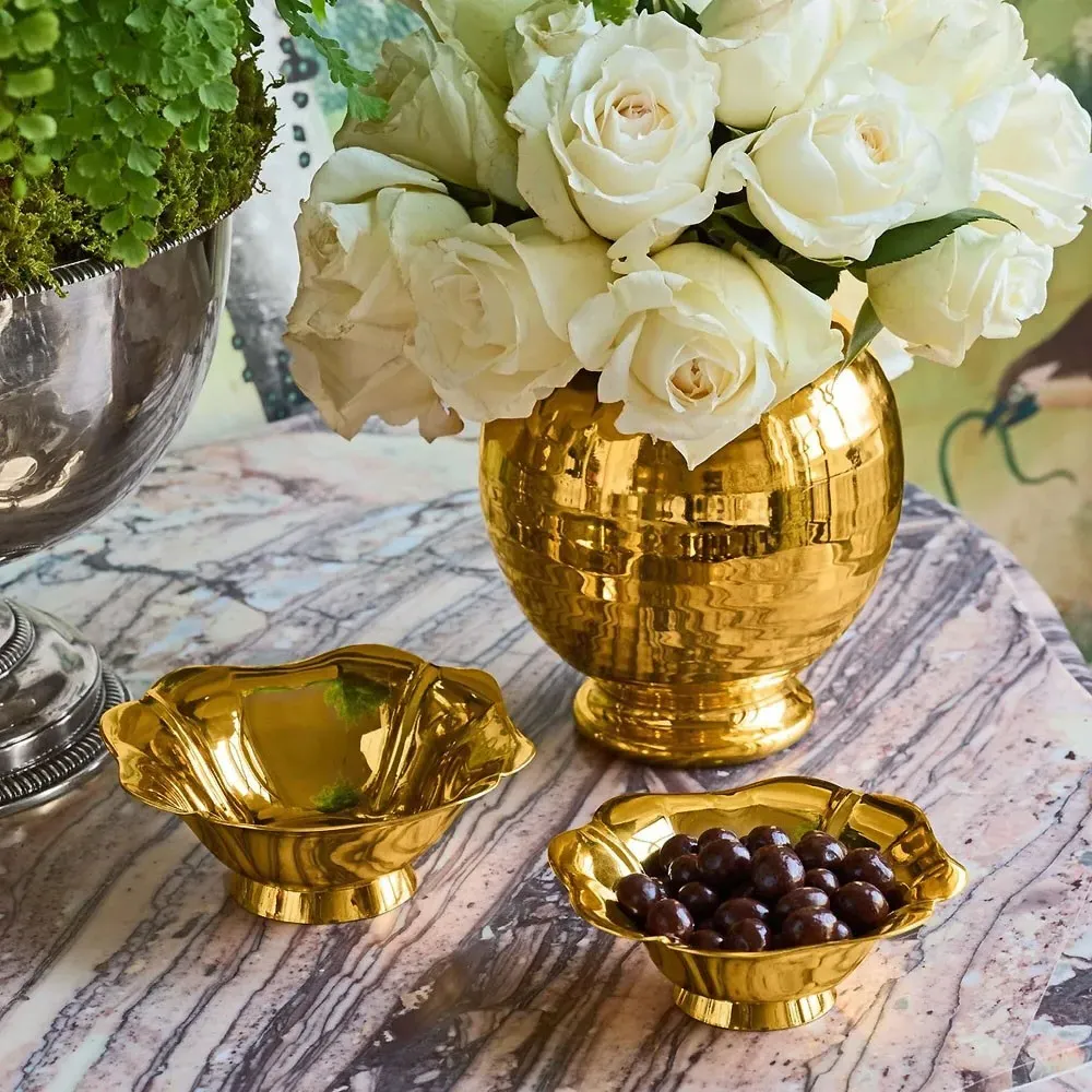 Olivia Nesting Bowl Set of 2 - Gold, Brass