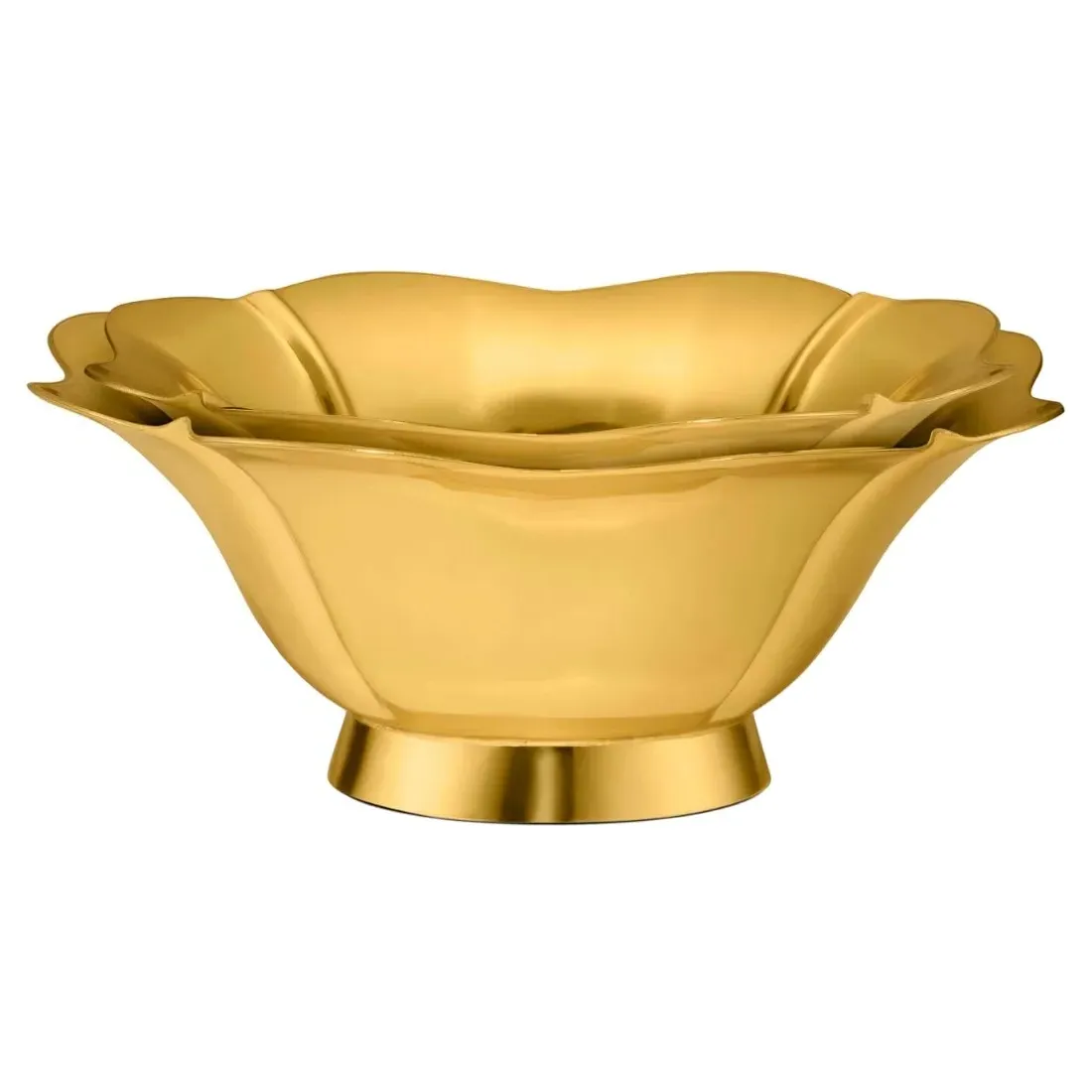 Olivia Nesting Bowl Set of 2 - Gold, Brass