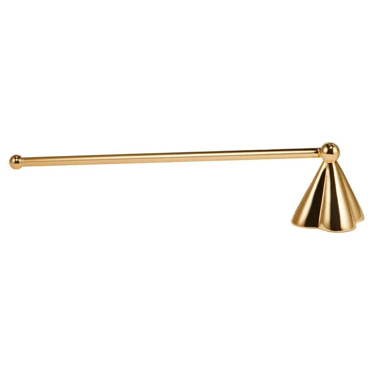 Petal Clover Candle Snuffer - Gold, Brass image