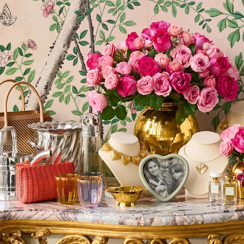 Piero Heart Photo Frame 5x5 - Blue, Leather