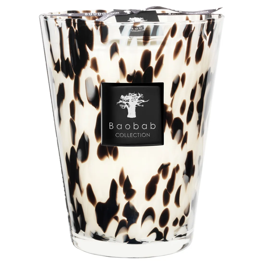 Black Pearls Large Scented Candle - White, Glass