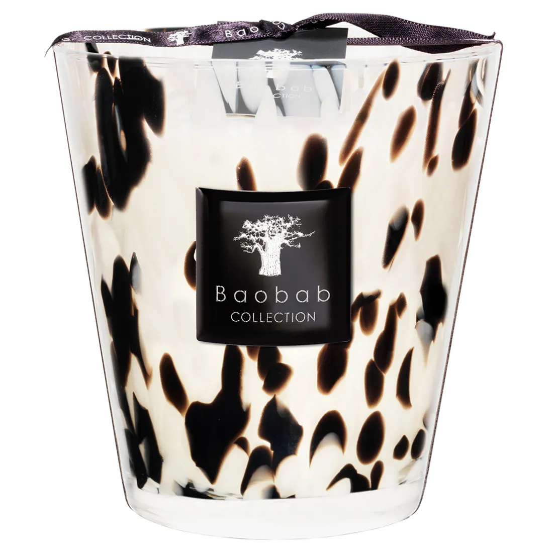 Black Pearls Medium Scented Candle - White, Glass